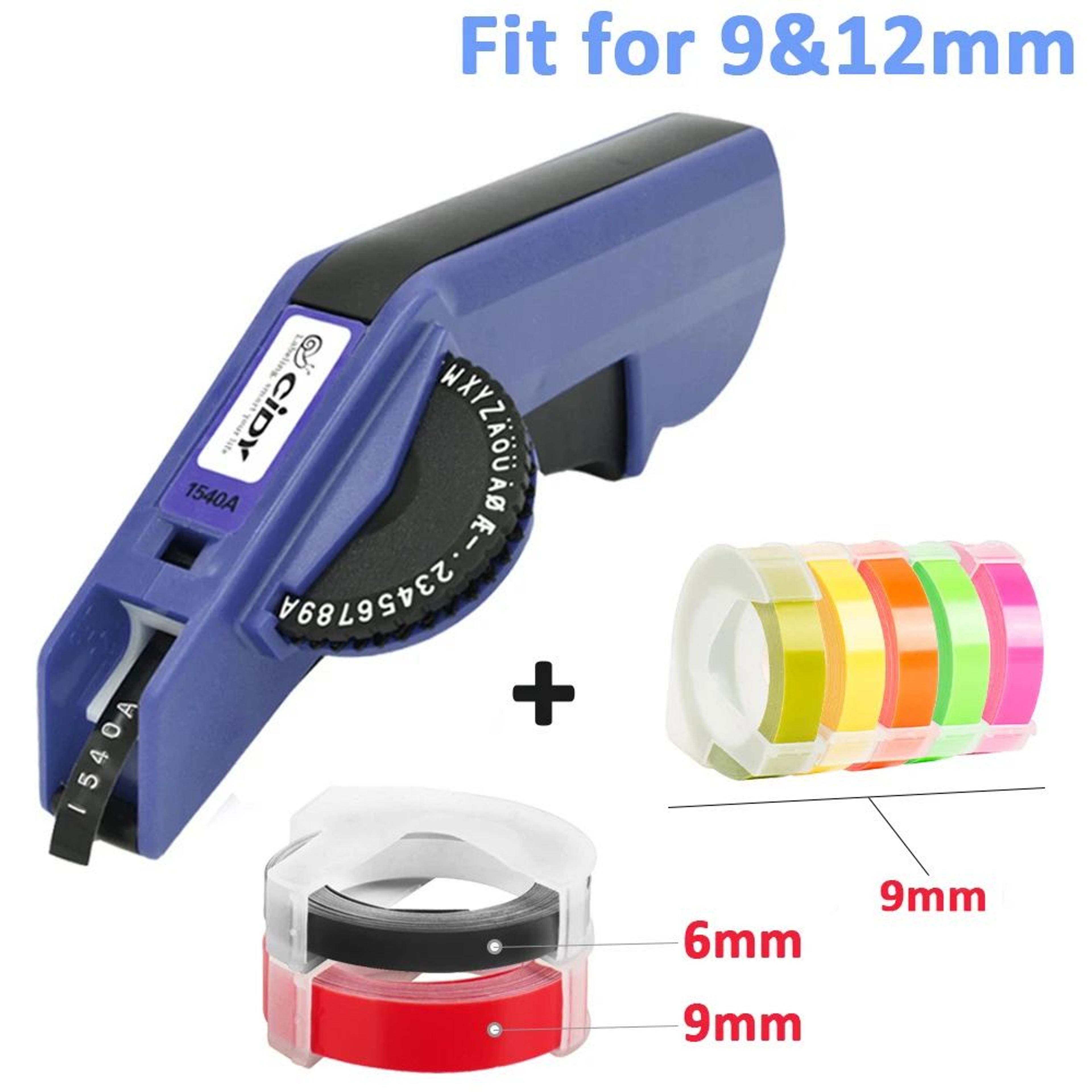Manual 3D Embossing Label Maker With 9mm And 12mm Tape Compatibility 13