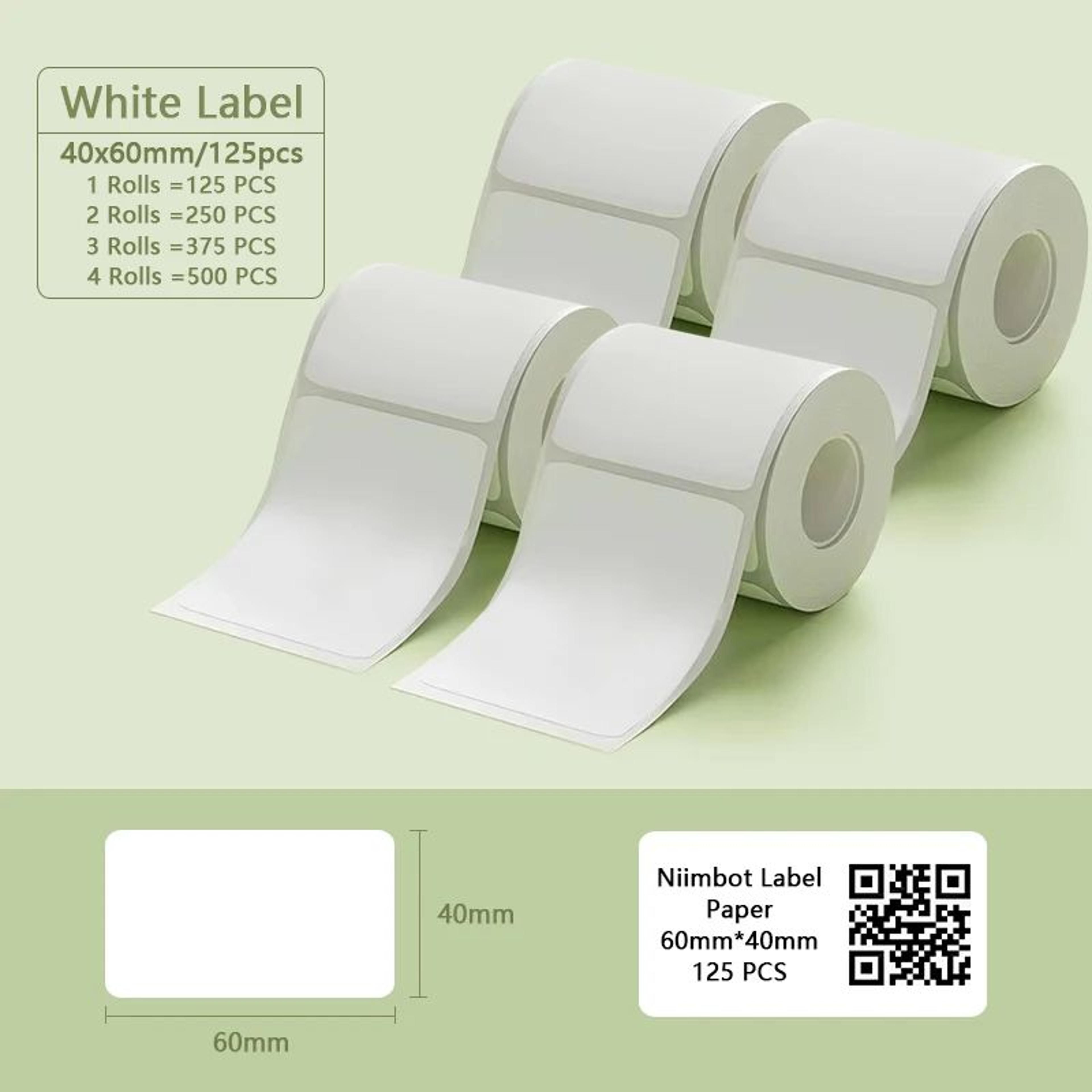Waterproof White Thermal Label Sticker Rolls For B1 And B21 Printers 8