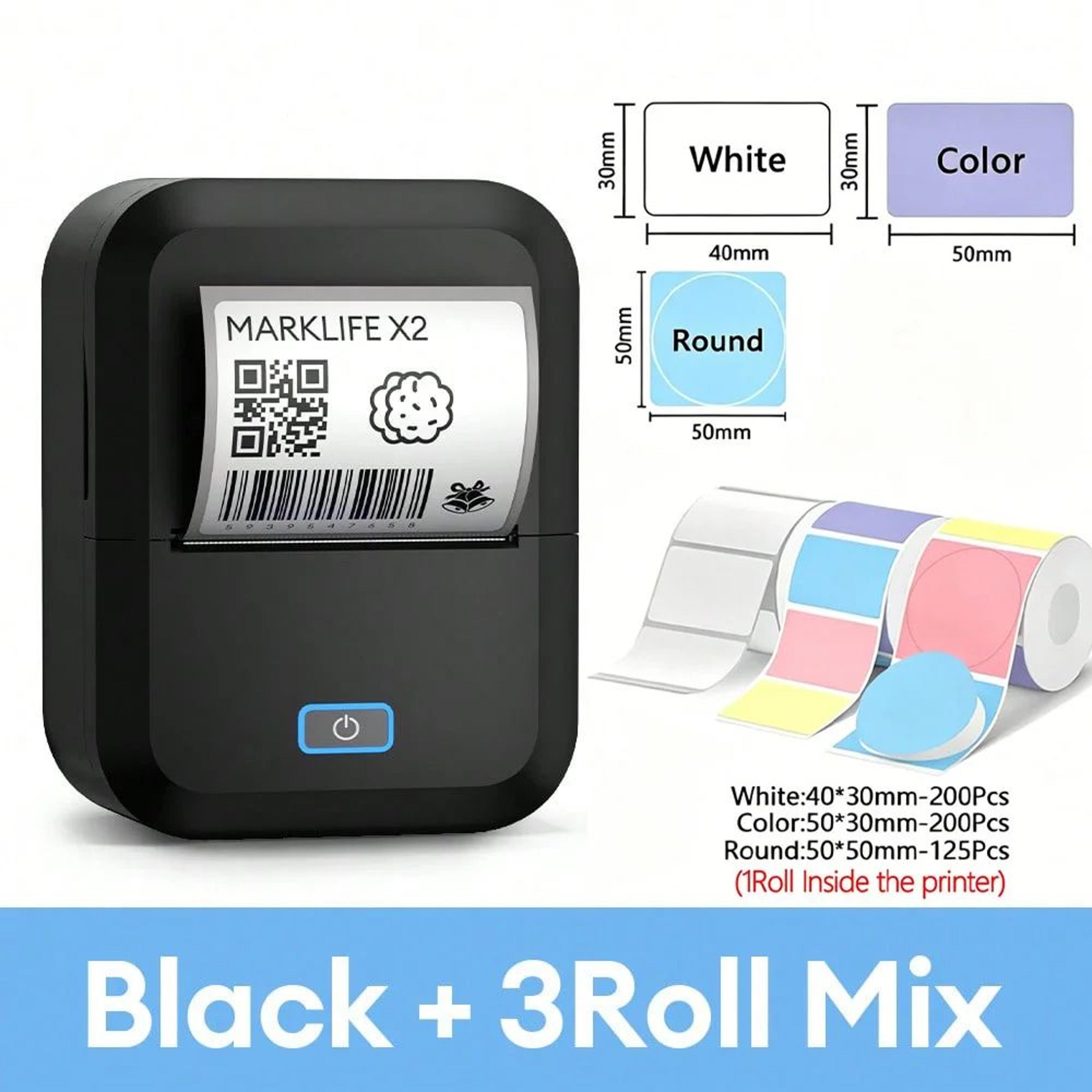 X2 Mini Portable Bluetooth Thermal Label Printer And SelfAdhesive Sticker Maker 12