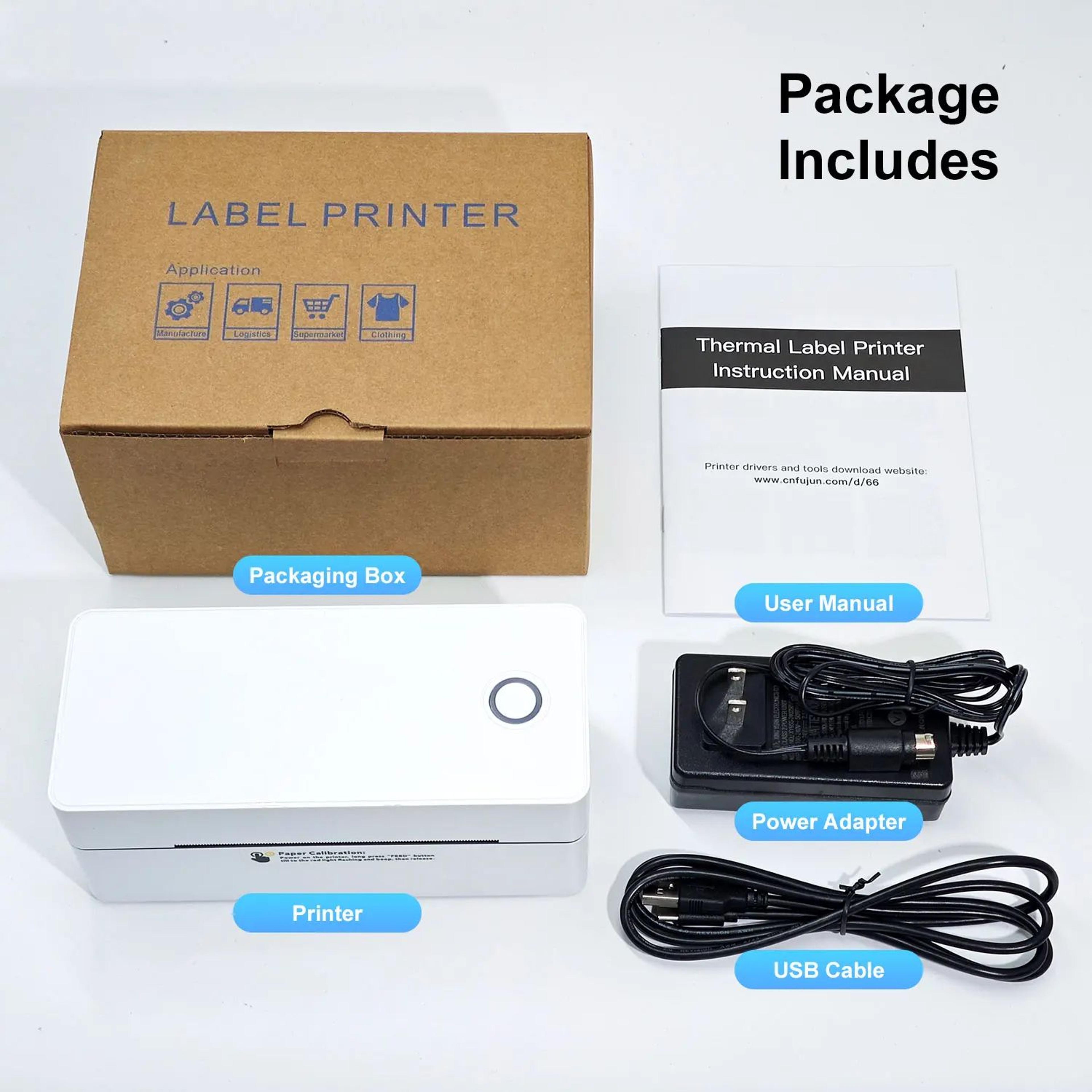 Portable 4x6 Inch Wireless Thermal Shipping Label Printer For Small Business 4