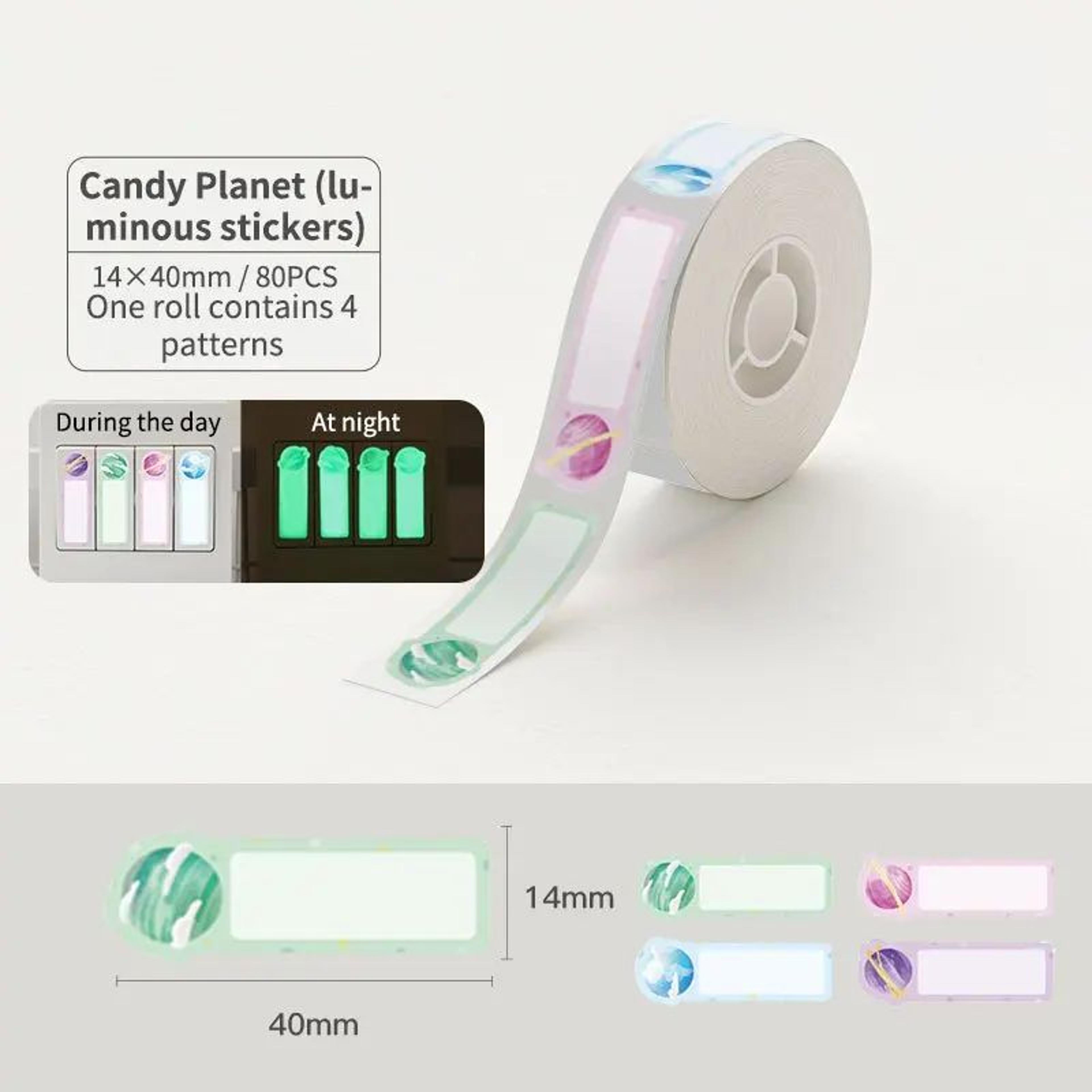 Transparent SelfAdhesive Round Label Stickers For D11 D110 Thermal Printers 8