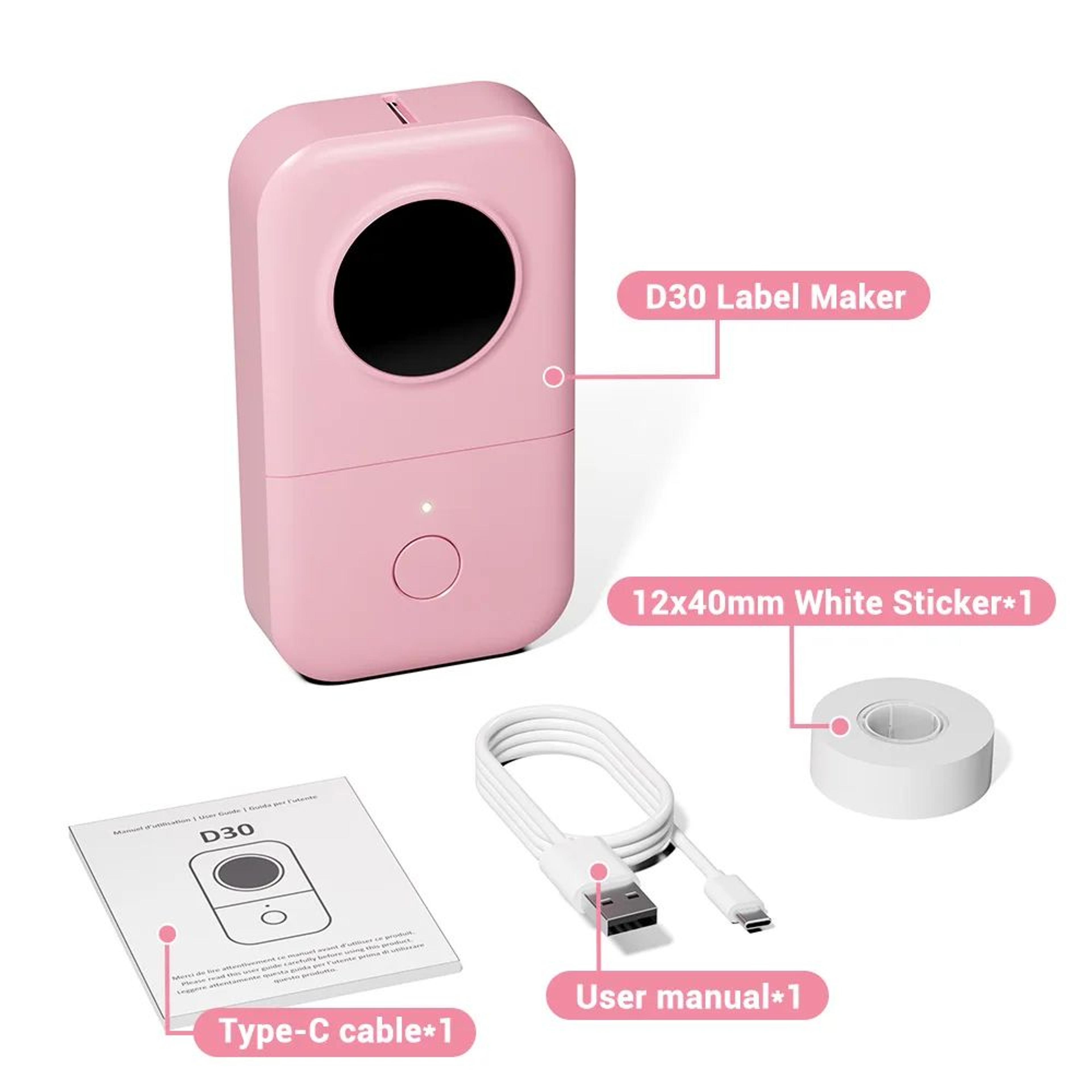 D30 Portable Bluetooth Thermal Label Maker For Home Office And School Organization 14