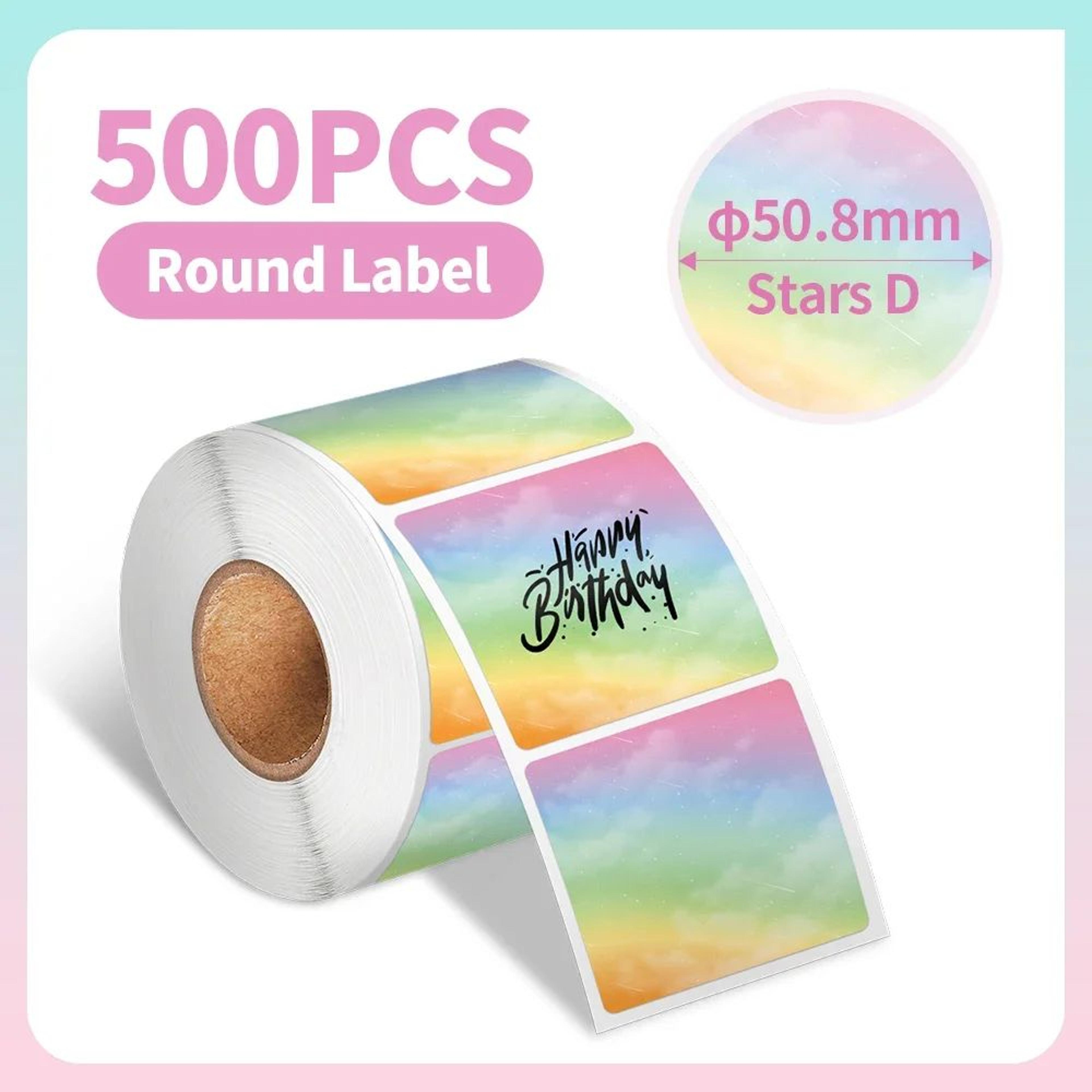 Waterproof Round Thermal Label Stickers 5001000PCS For 241 Printer 10