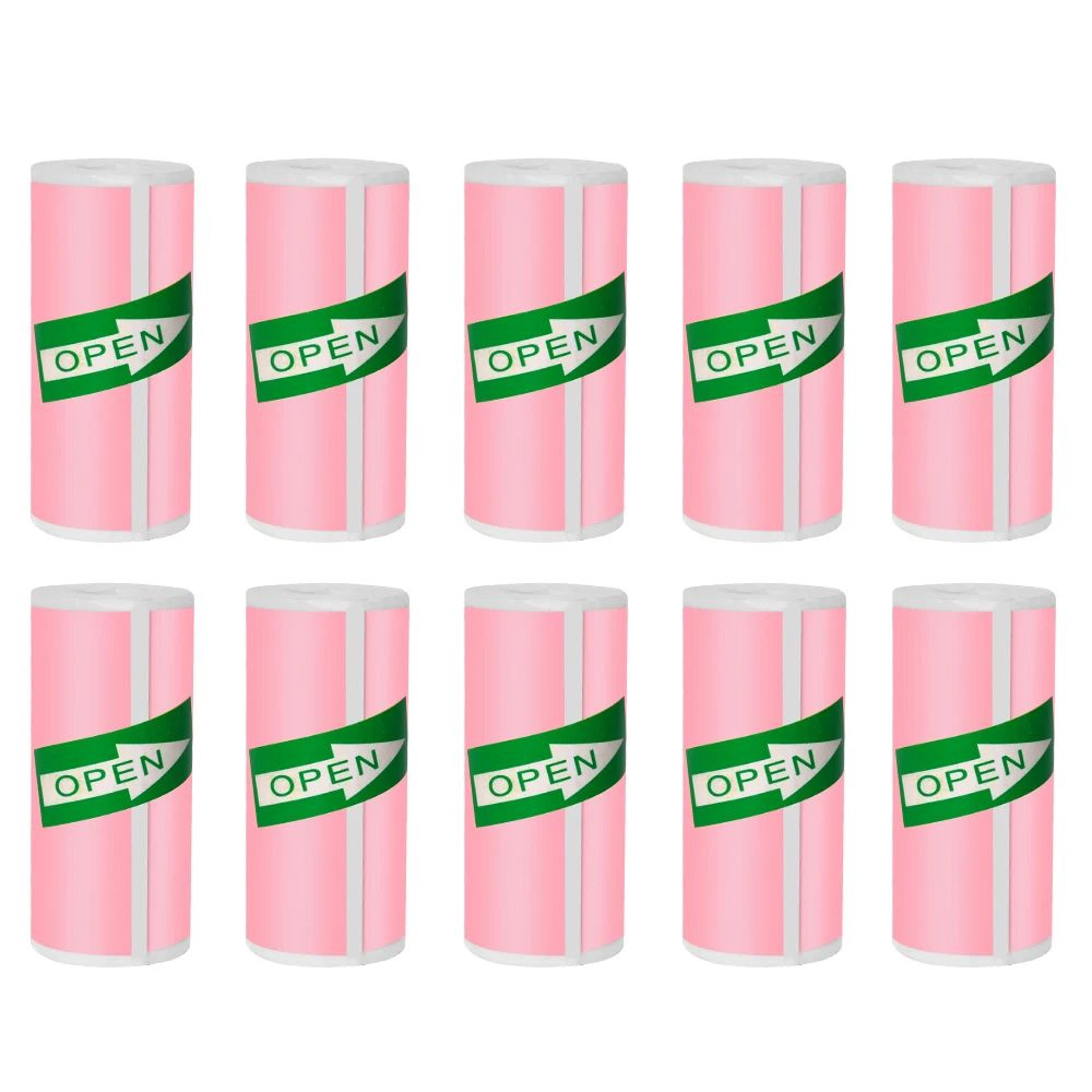 57 X 25mm Mini Thermal Printer Sticker Paper SelfAdhesive Colorful Label Rolls 16