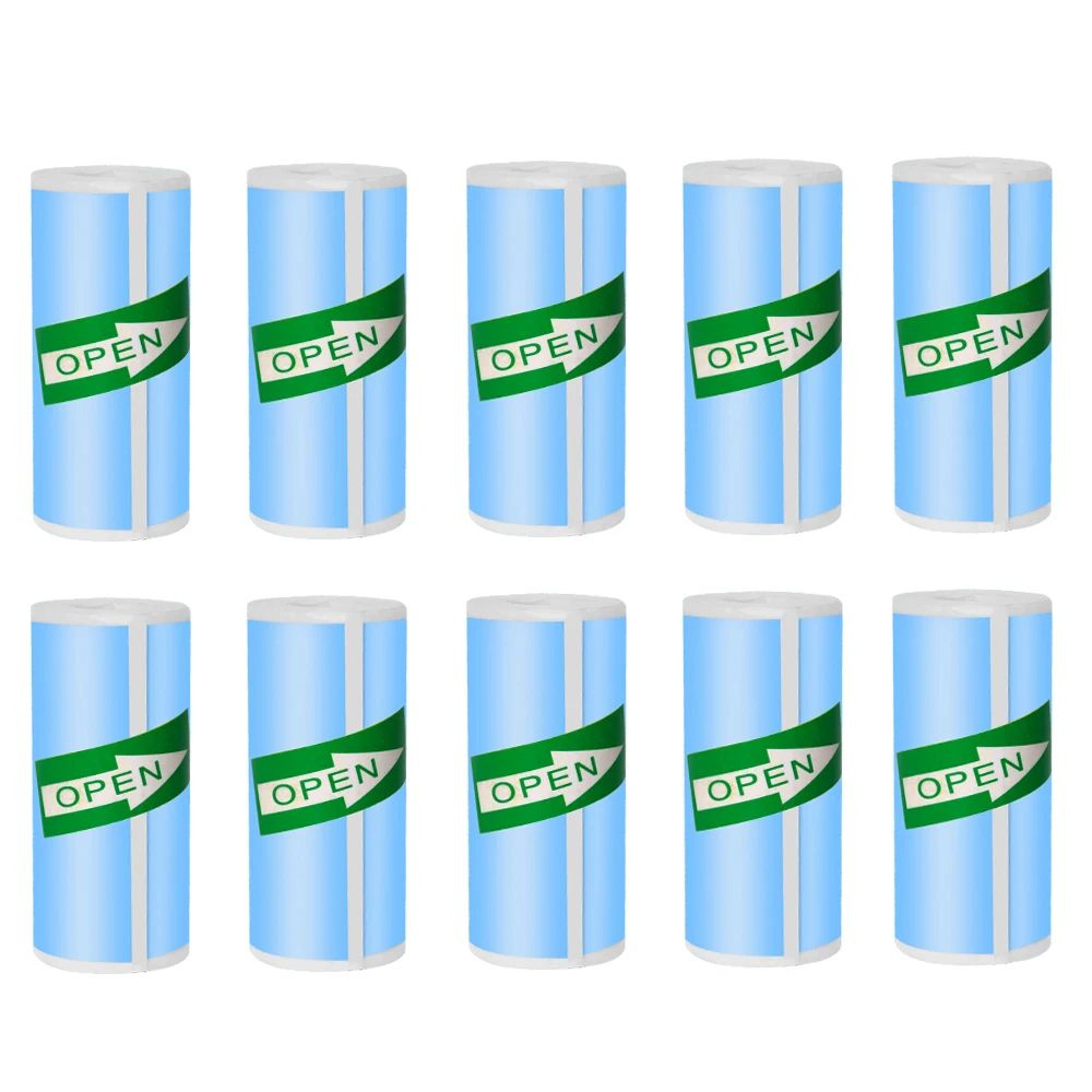 57 X 25mm Mini Thermal Printer Sticker Paper SelfAdhesive Colorful Label Rolls 15