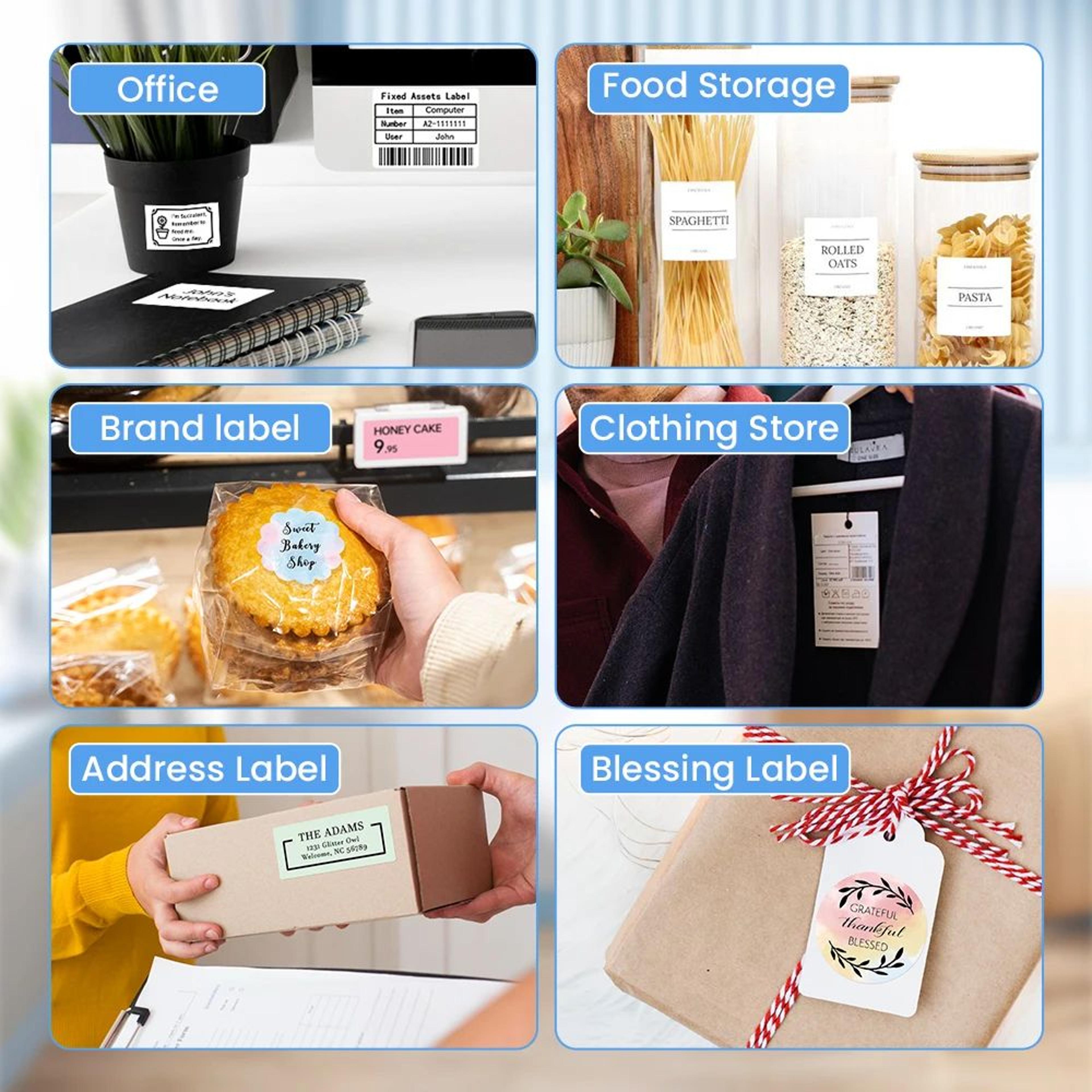 M250 Wireless Bluetooth Thermal Label Printer For Price Tags Barcodes And Organization 1