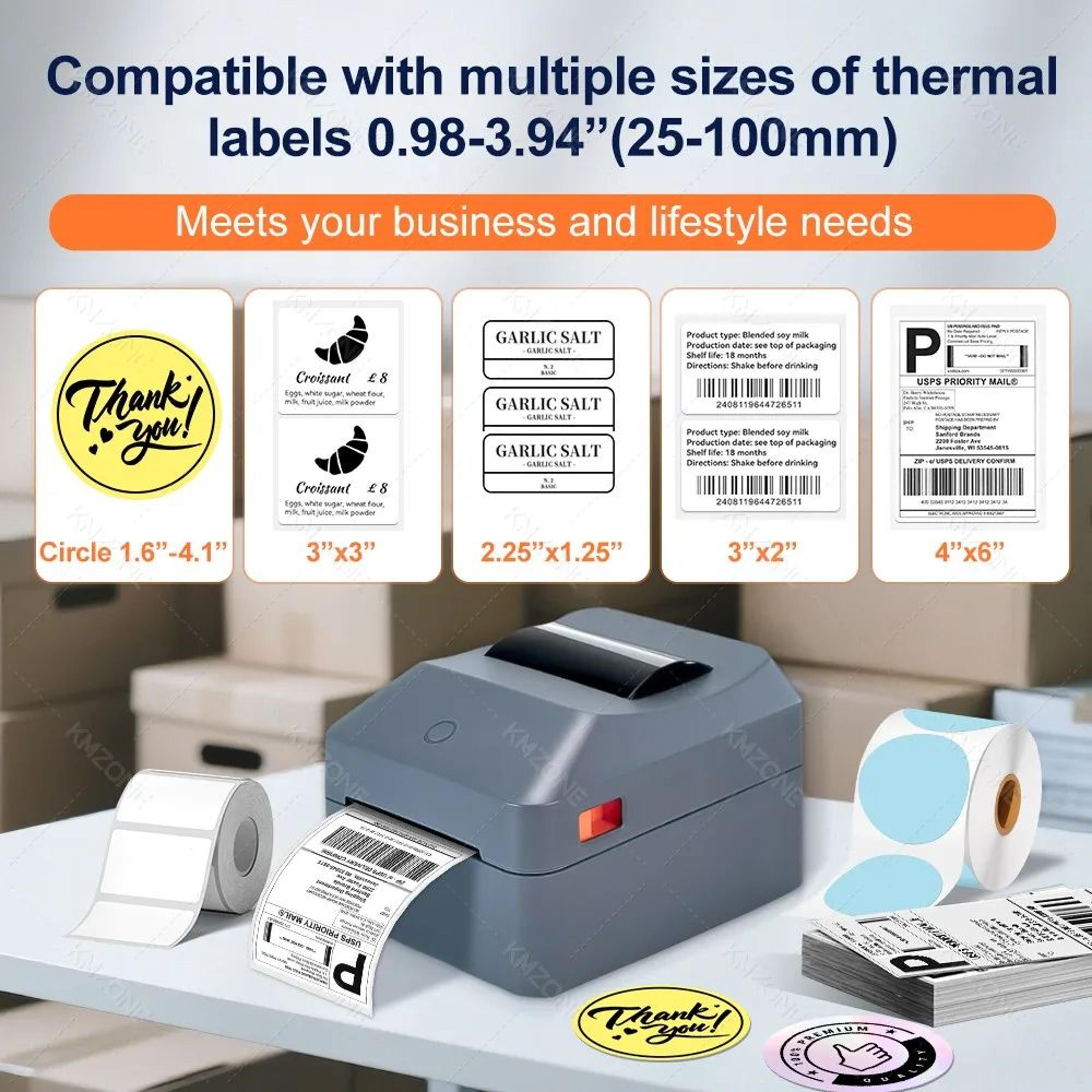 4 Inch Thermal Shipping Label Printer For Barcodes QR Codes And Express Waybills 4