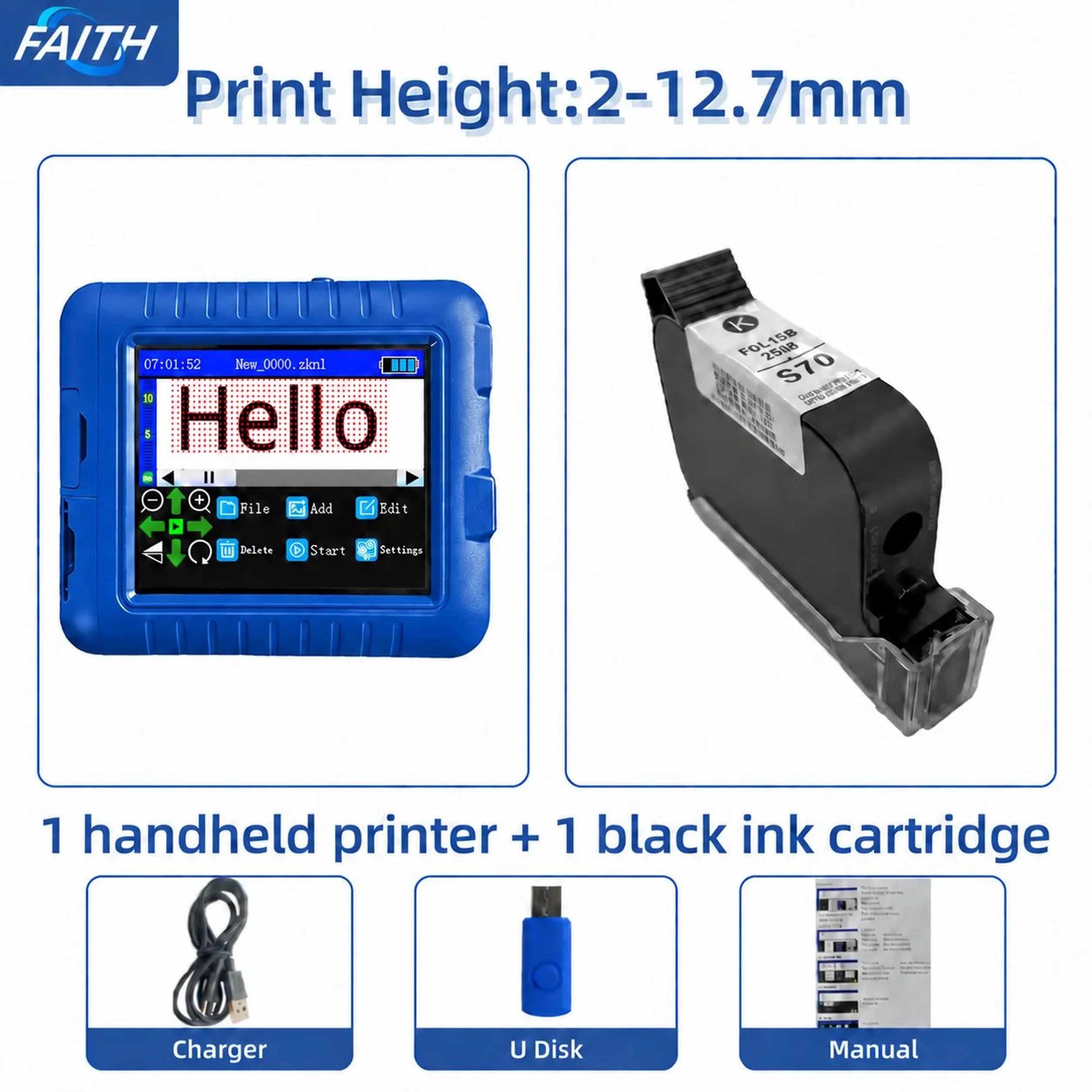 Portable Handheld Inkjet Printer For Date Coding Batch Numbers QR Codes And Logos 7