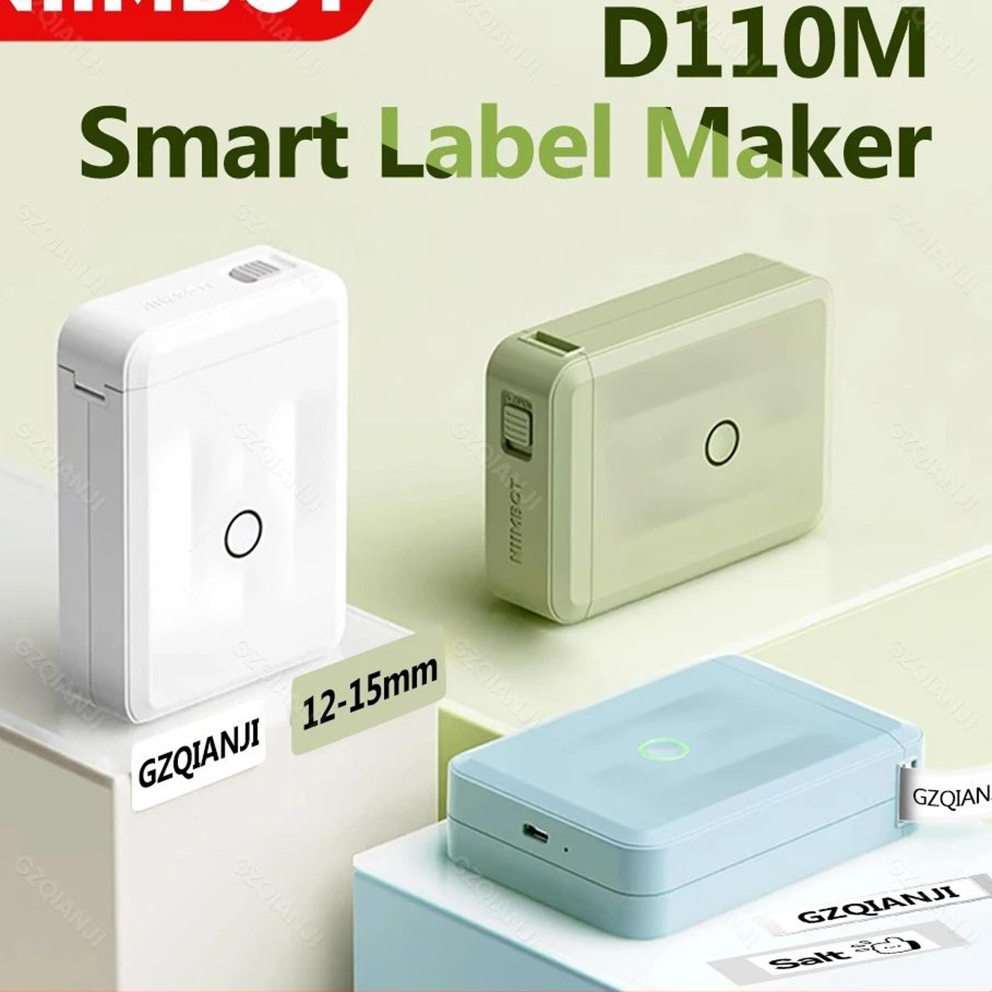 d110 mini bluetooth thermal label printer - portable inkless sticker maker for home and office