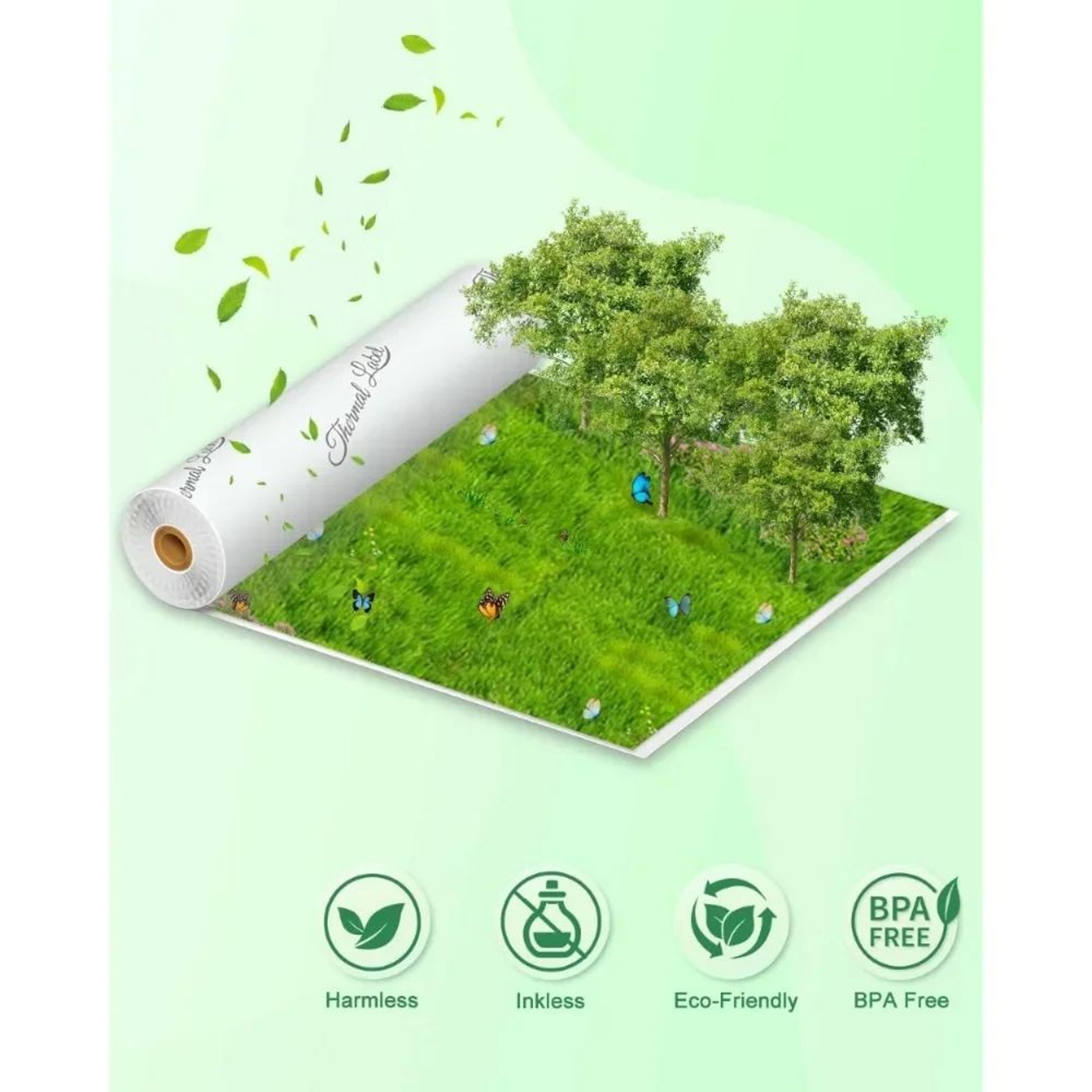 A4 Thermal Paper Rolls 210mm For Portable Printers Inkless Printing 234 Rolls 4