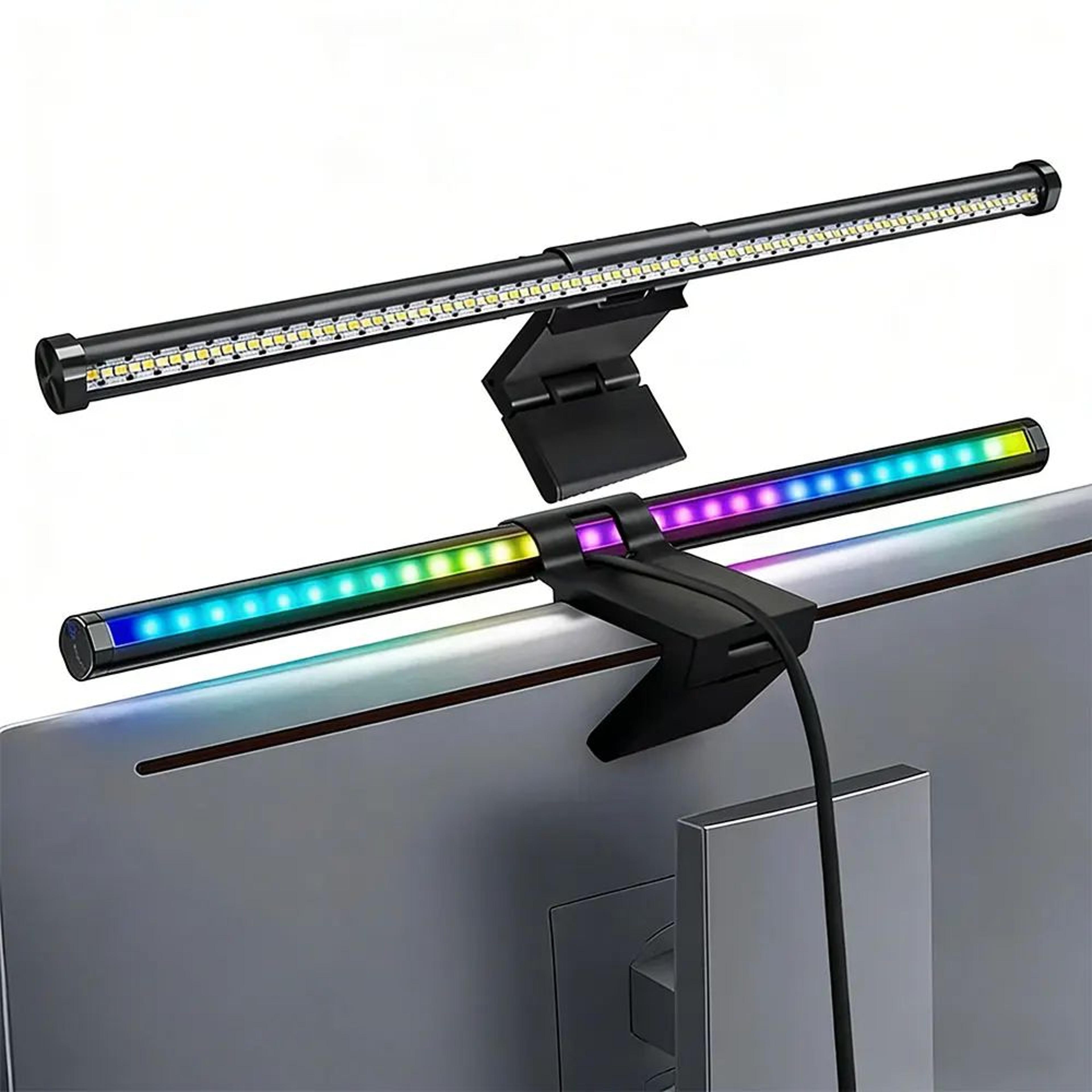RGB Monitor Light Bar With Dimmable LED Lighting And Remote Control For Gaming Desk Setup 8
