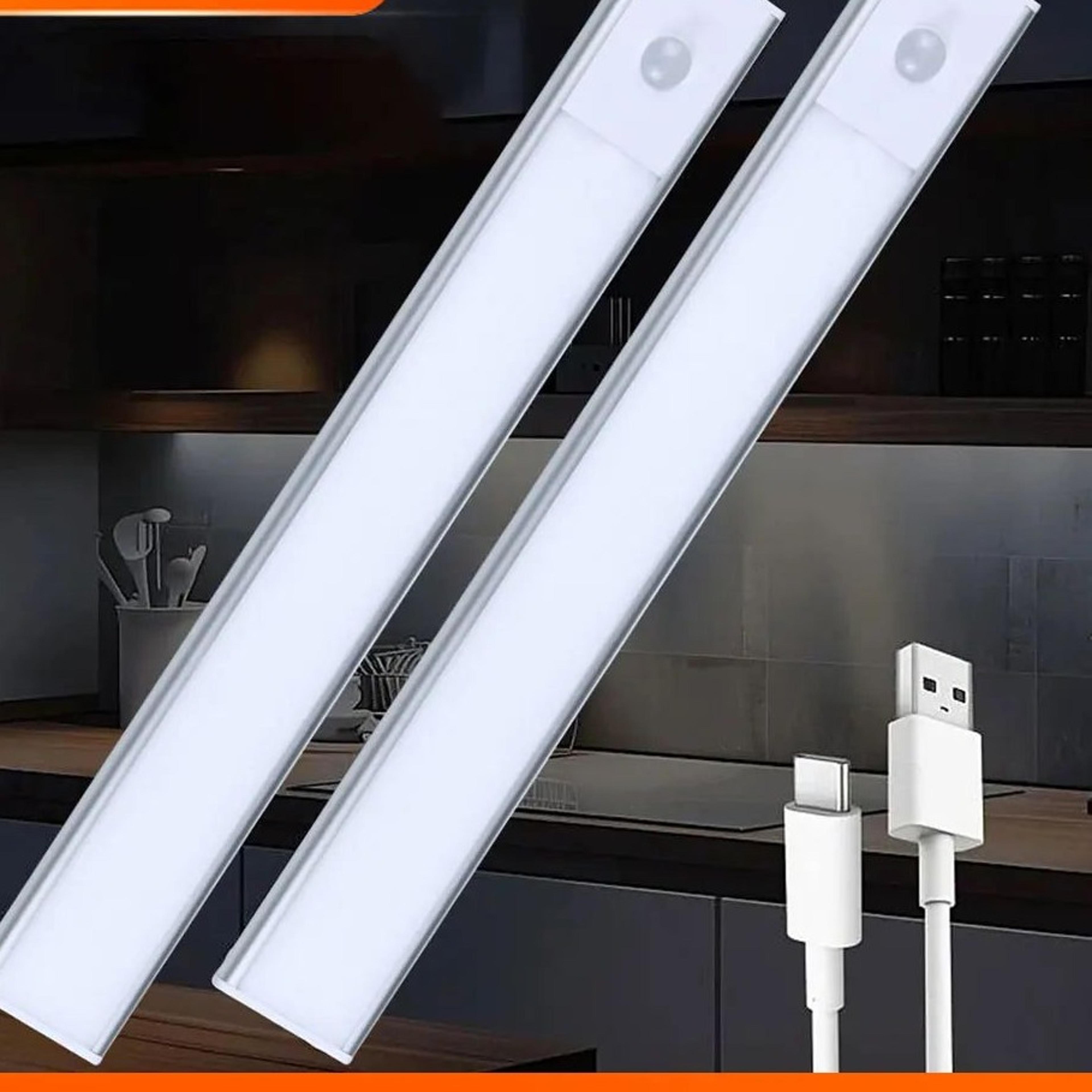 ultra-thin led motion sensor under cabinet light usb rechargeable night lamp