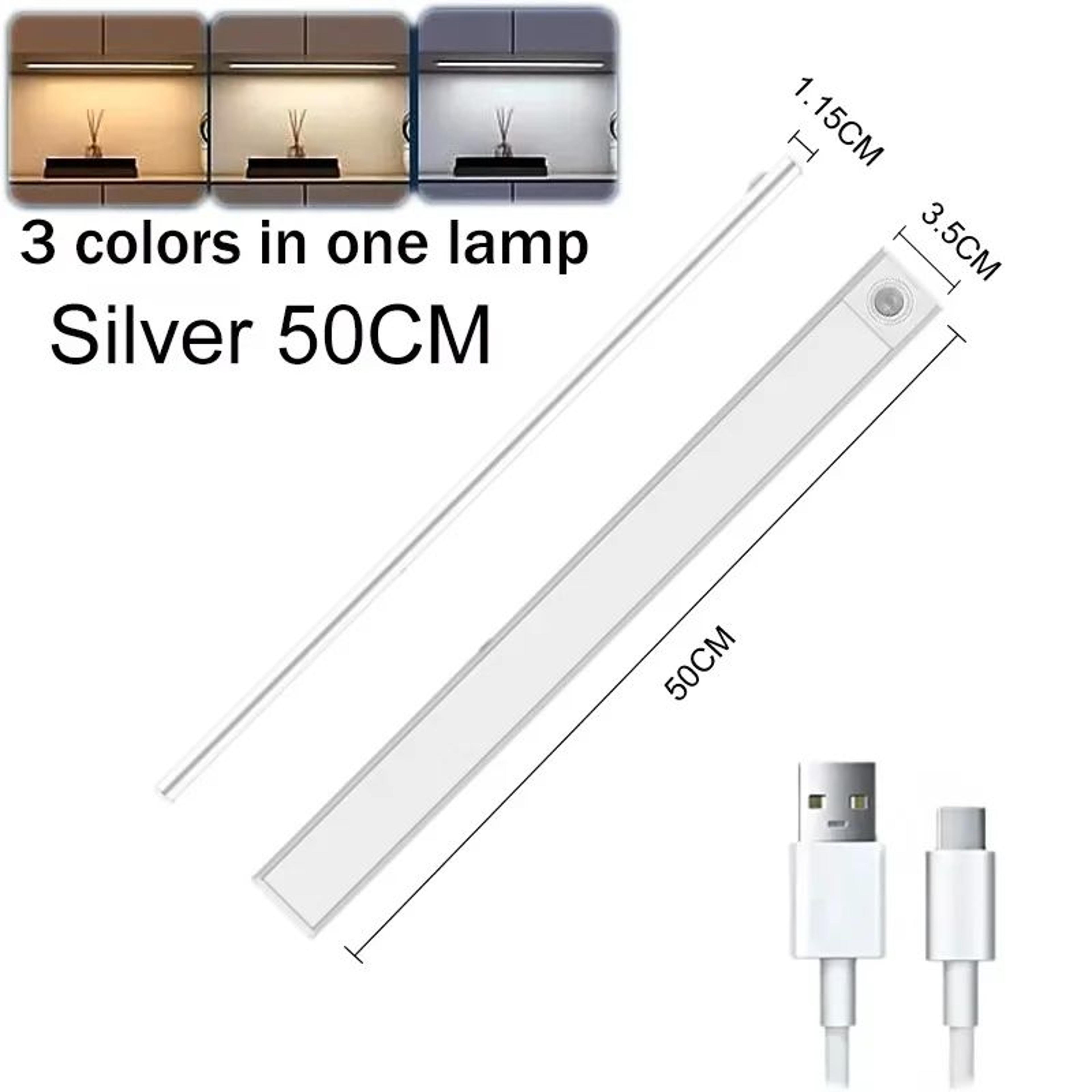 USB Rechargeable LED Motion Sensor Under Cabinet Light Bar For Kitchen Closet And Bedroom 6