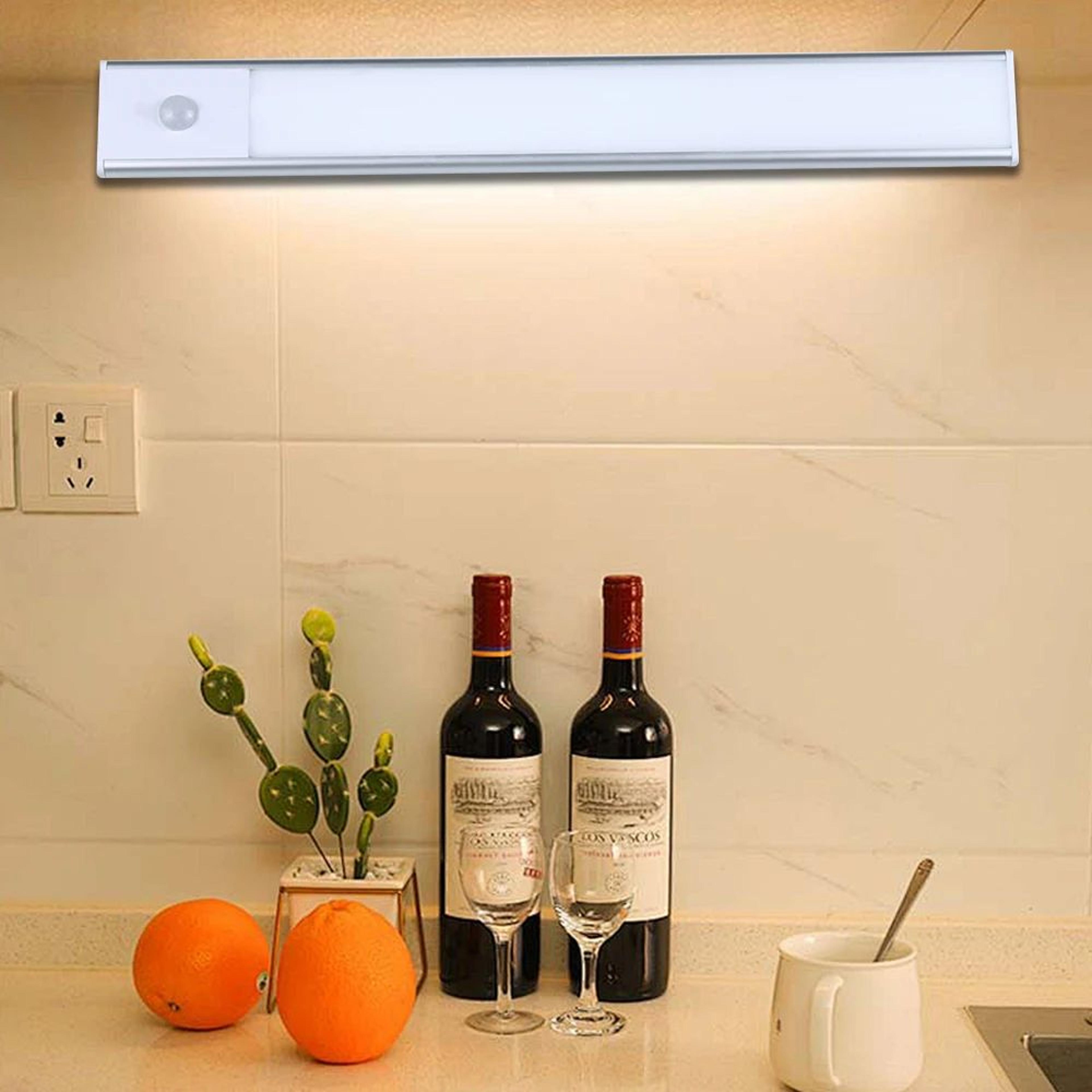 USB Rechargeable LED Motion Sensor Under Cabinet Light Bar For Kitchen And Closet 2