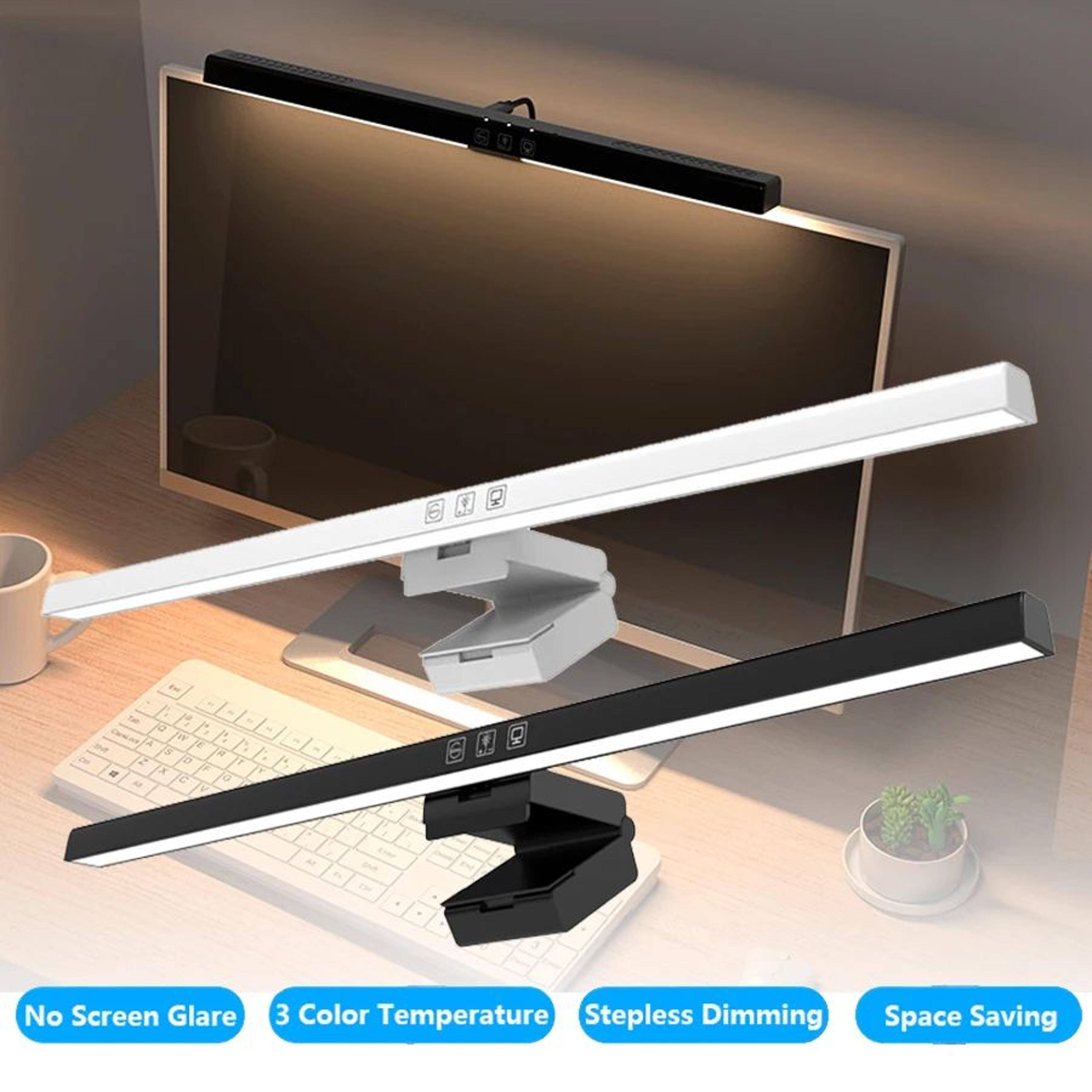 19.7 inch usb led monitor light bar with stepless dimming for reading and desk lighting