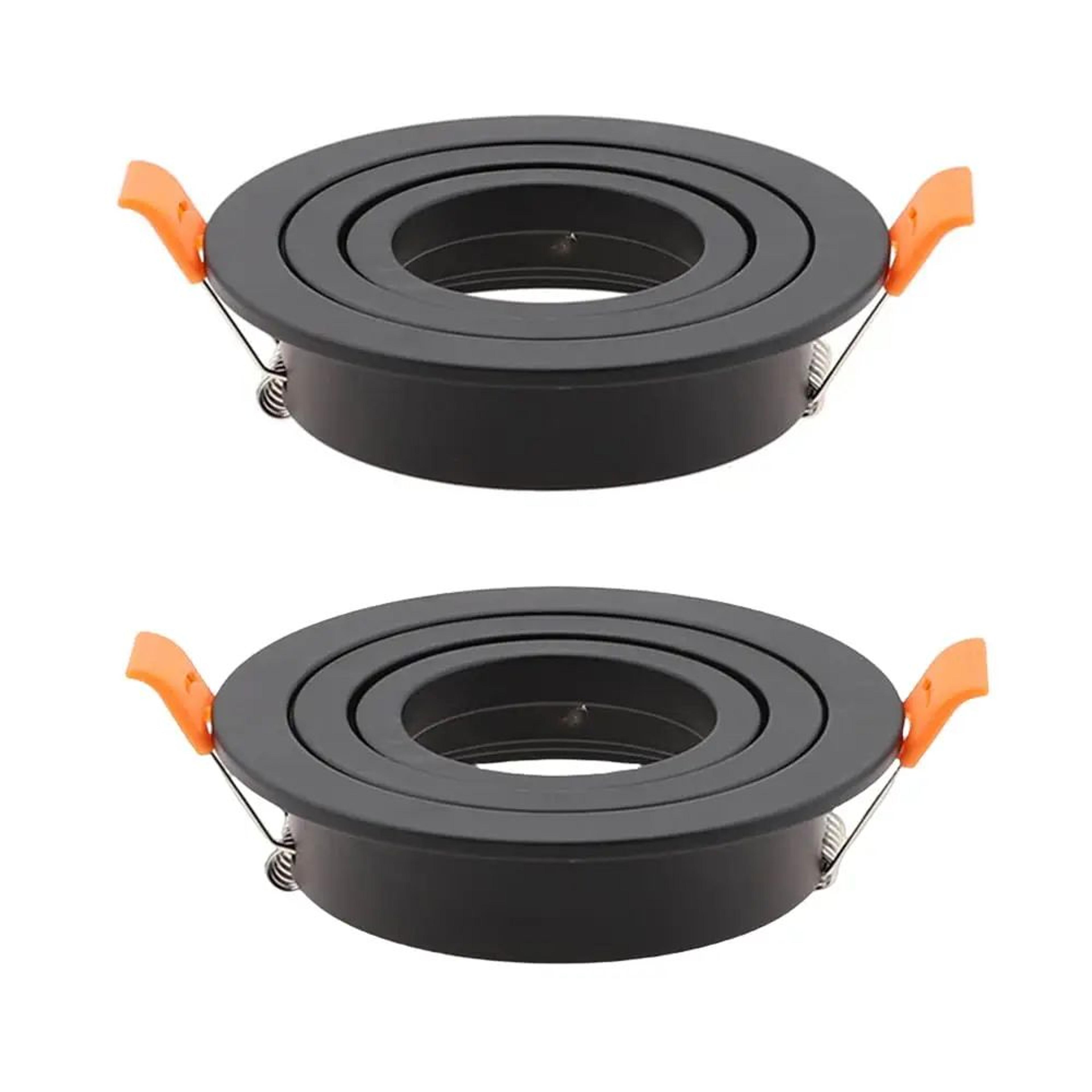 Adjustable Round Recessed LED Spotlight Frame GU10 MR16 Ceiling Downlight Holder 210PCS 6