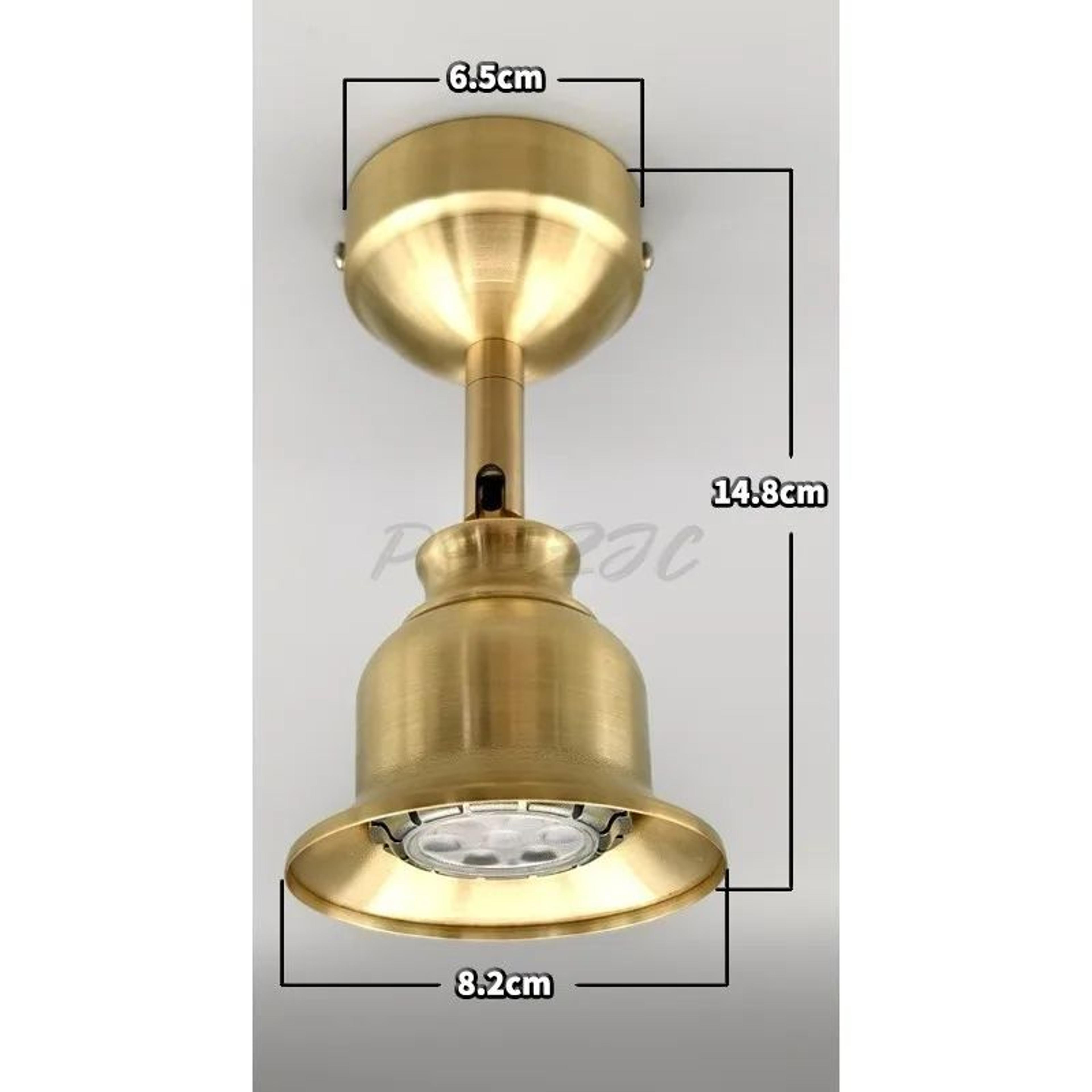 Retro Brass Mini LED Surface Mounted Spotlight For Wall Accent Lighting 5