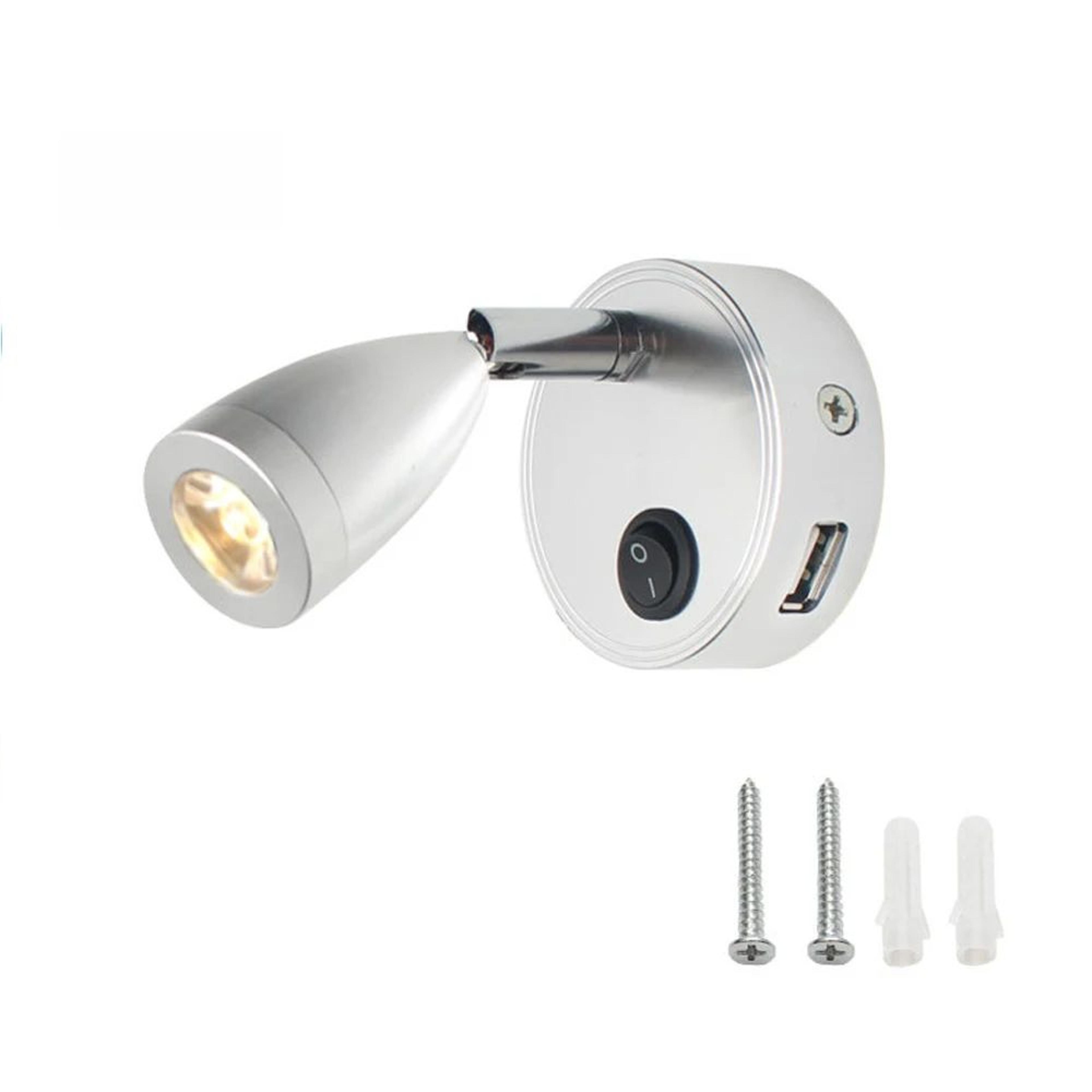 12V 24V LED RV Reading Light With USB Charging Port And Switch For Camper Boat And Bedroom 6
