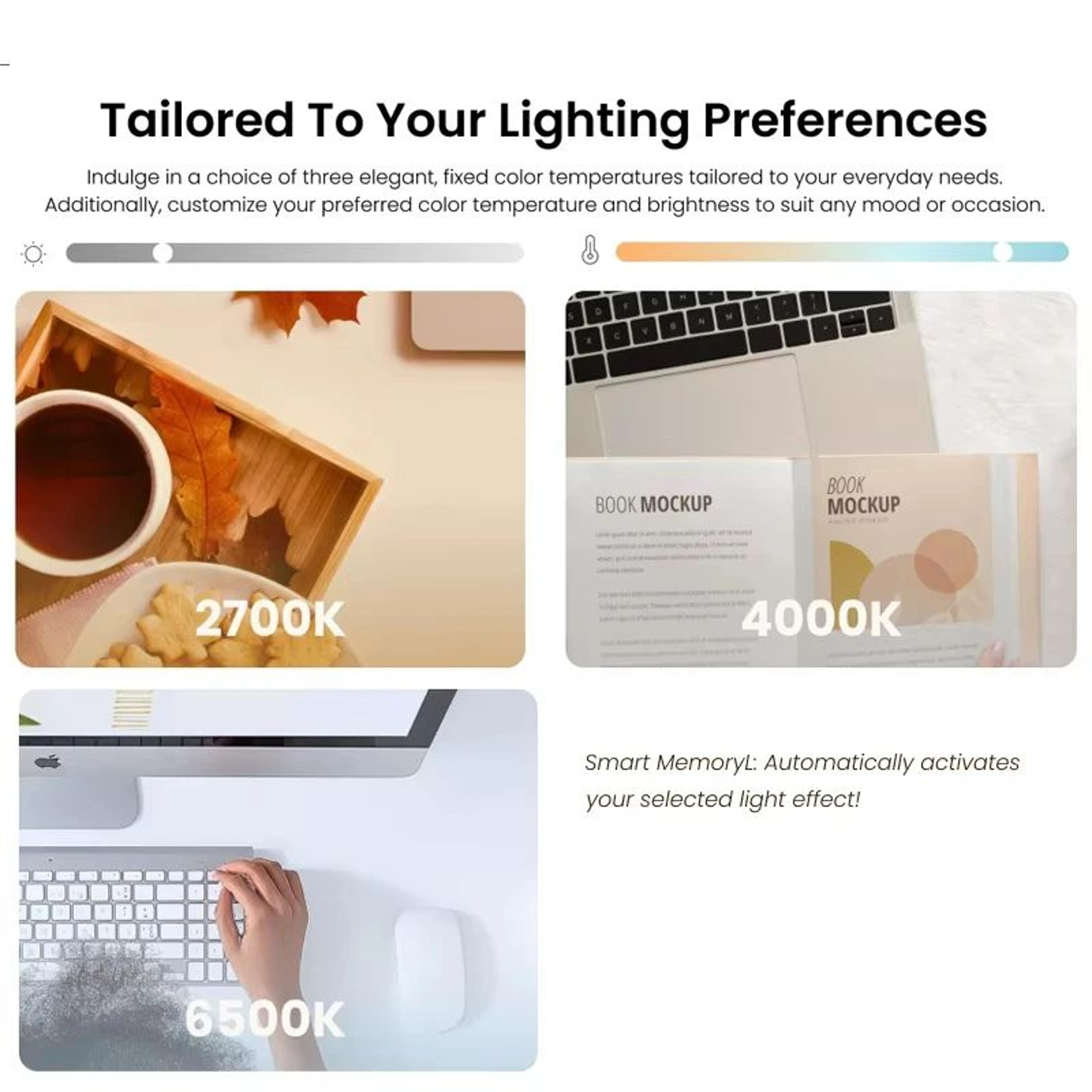 LED Monitor Light Bar With Touch Control 3Level Dimming And Adjustable Color Temperature 3