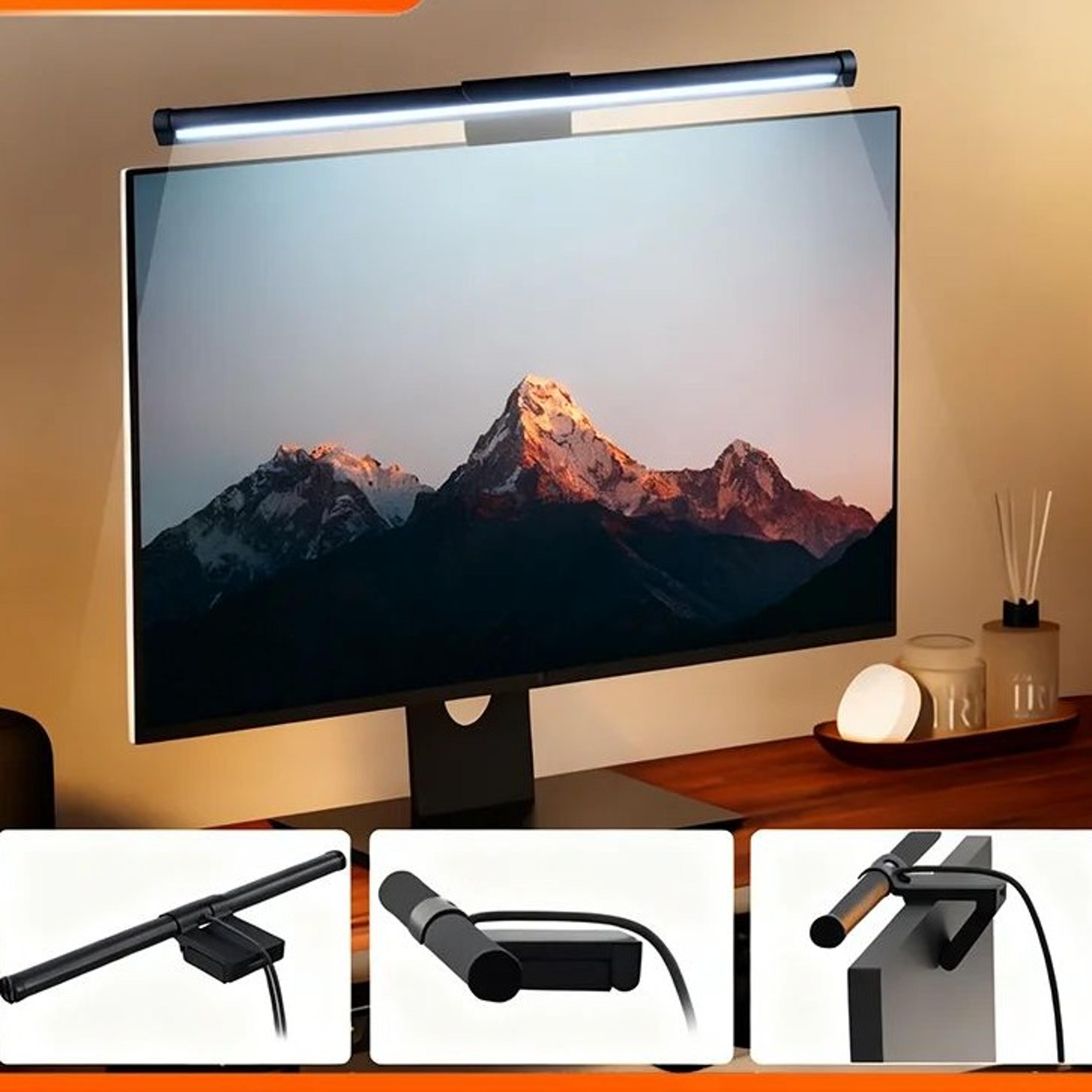 21.65 inch led monitor light bar for computer screen, eye-friendly desk lighting