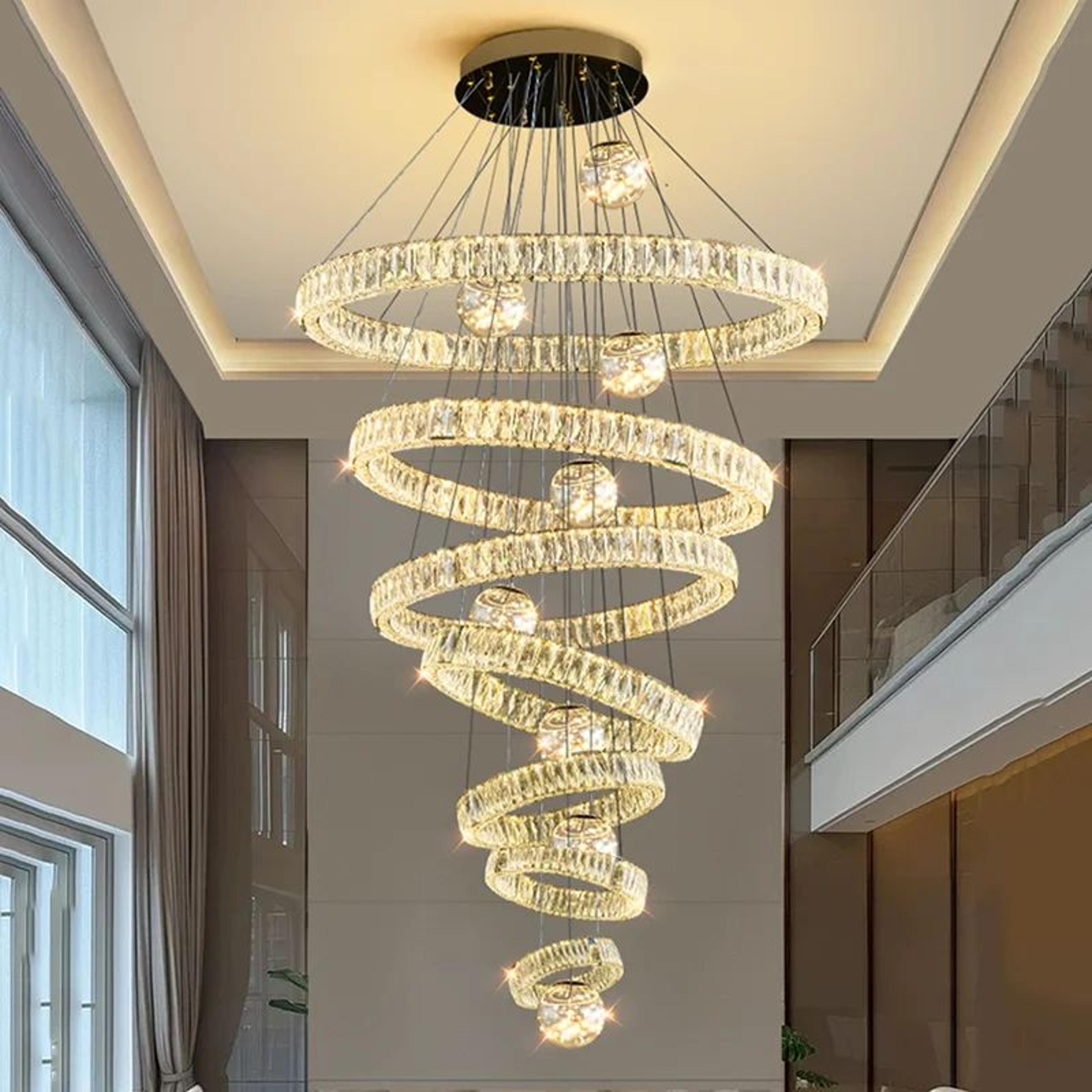 Luxury Crystal Pendant Chandelier Ceiling Light For Living Room And Bedroom 1