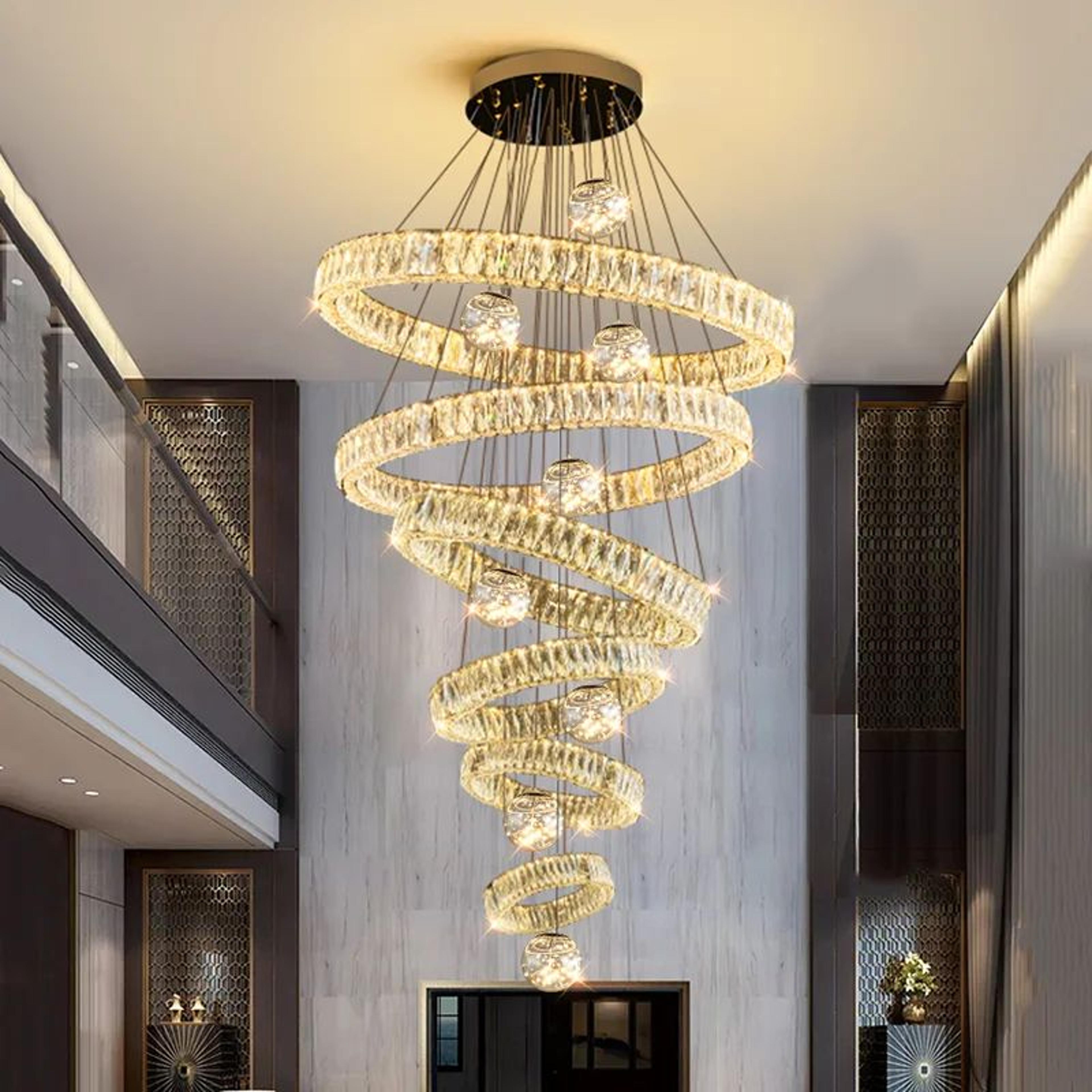 Luxury Crystal Pendant Chandelier Ceiling Light For Living Room And Bedroom 4