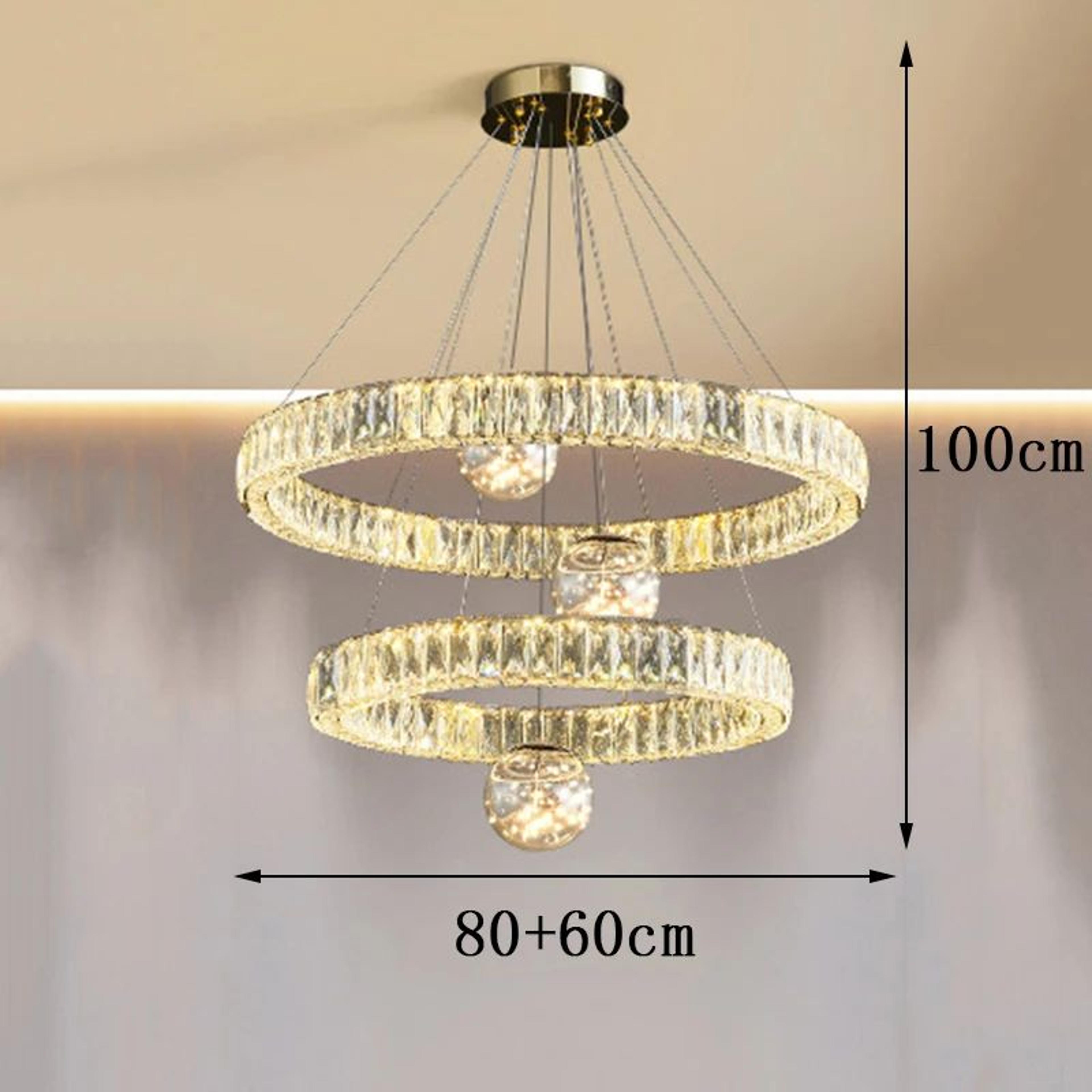 Luxury Crystal Pendant Chandelier Ceiling Light For Living Room And Bedroom 9