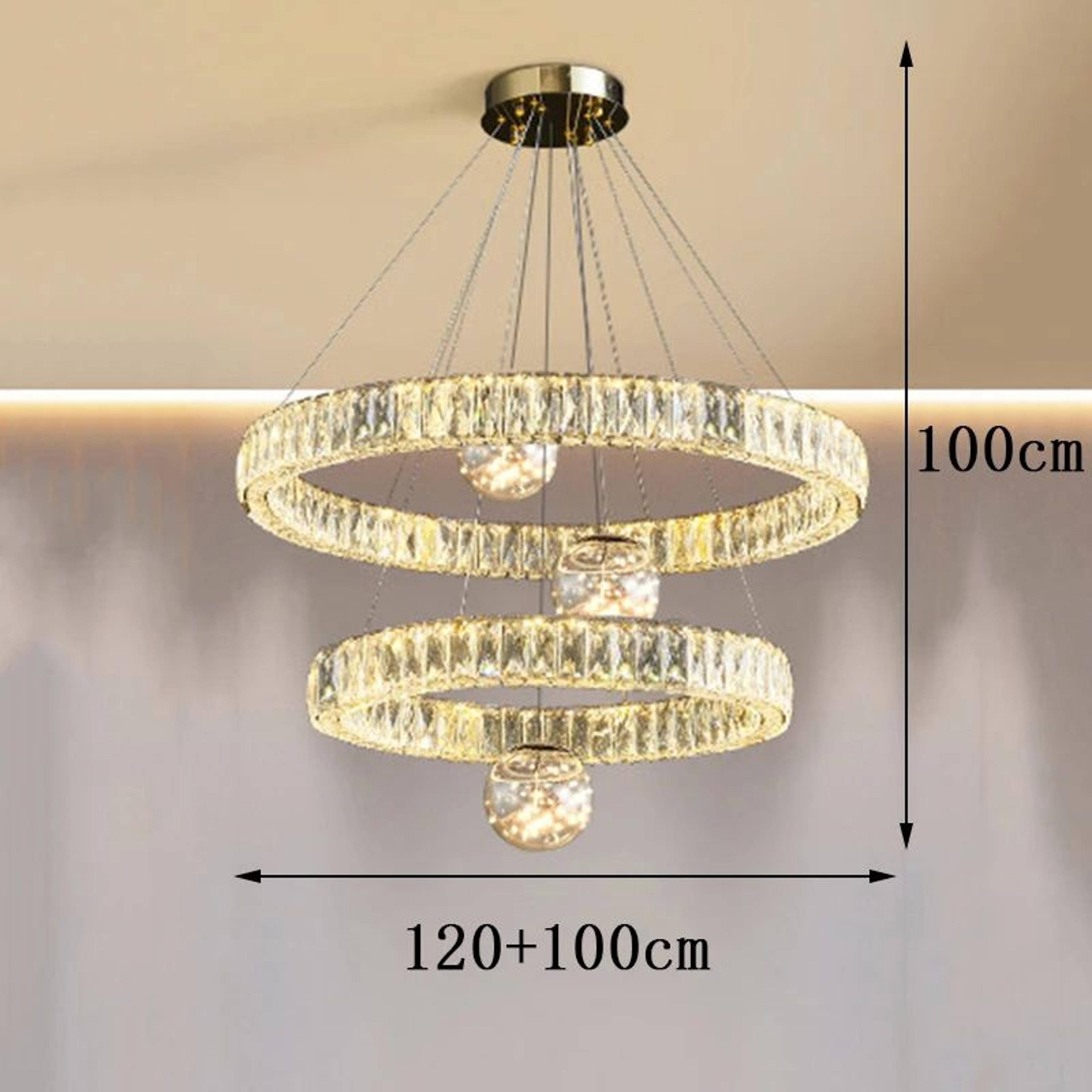 Luxury Crystal Pendant Chandelier Ceiling Light For Living Room And Bedroom 11