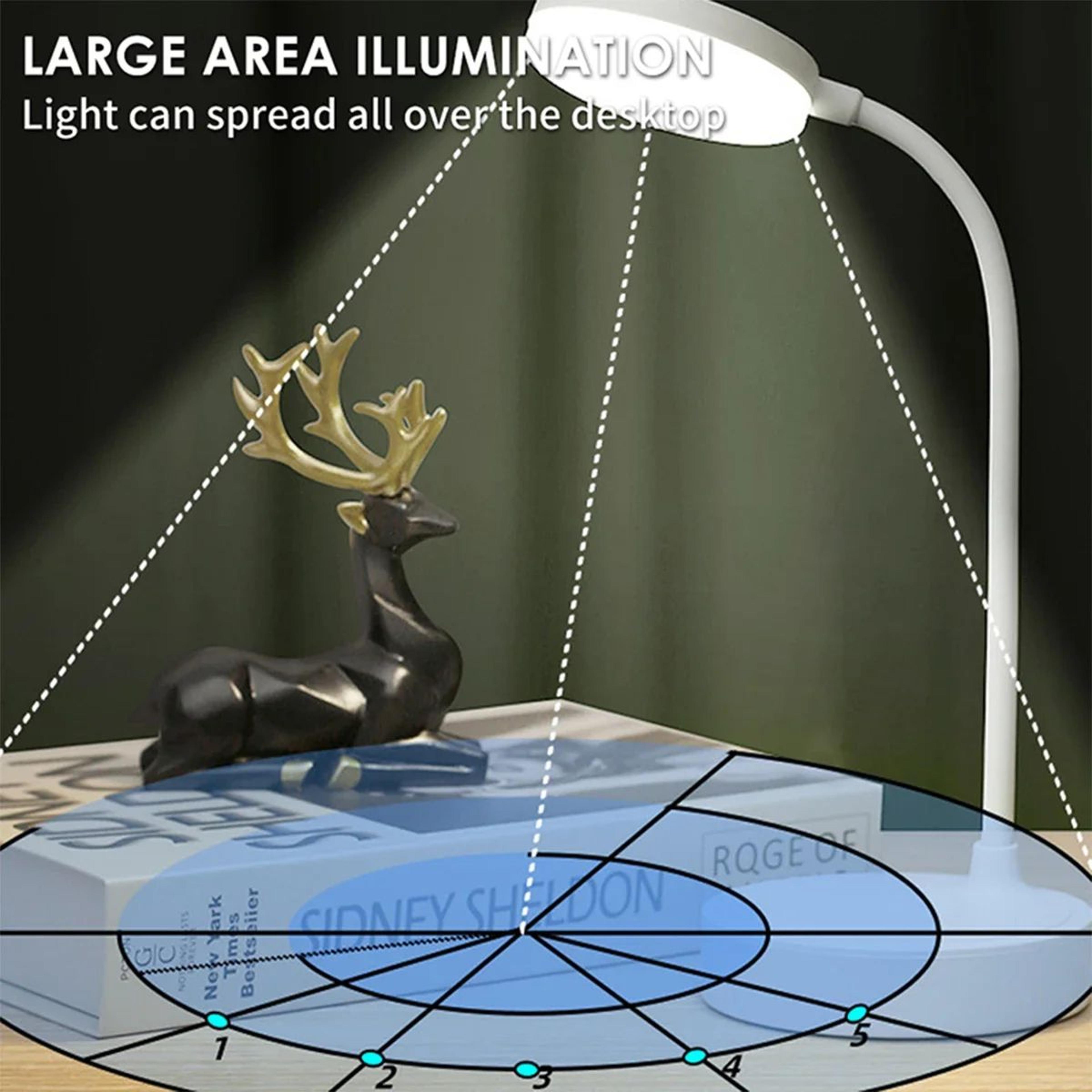 USB LED Desk Lamp With 3 Color Modes Stepless Dimming And Portable Bedside Lighting 4