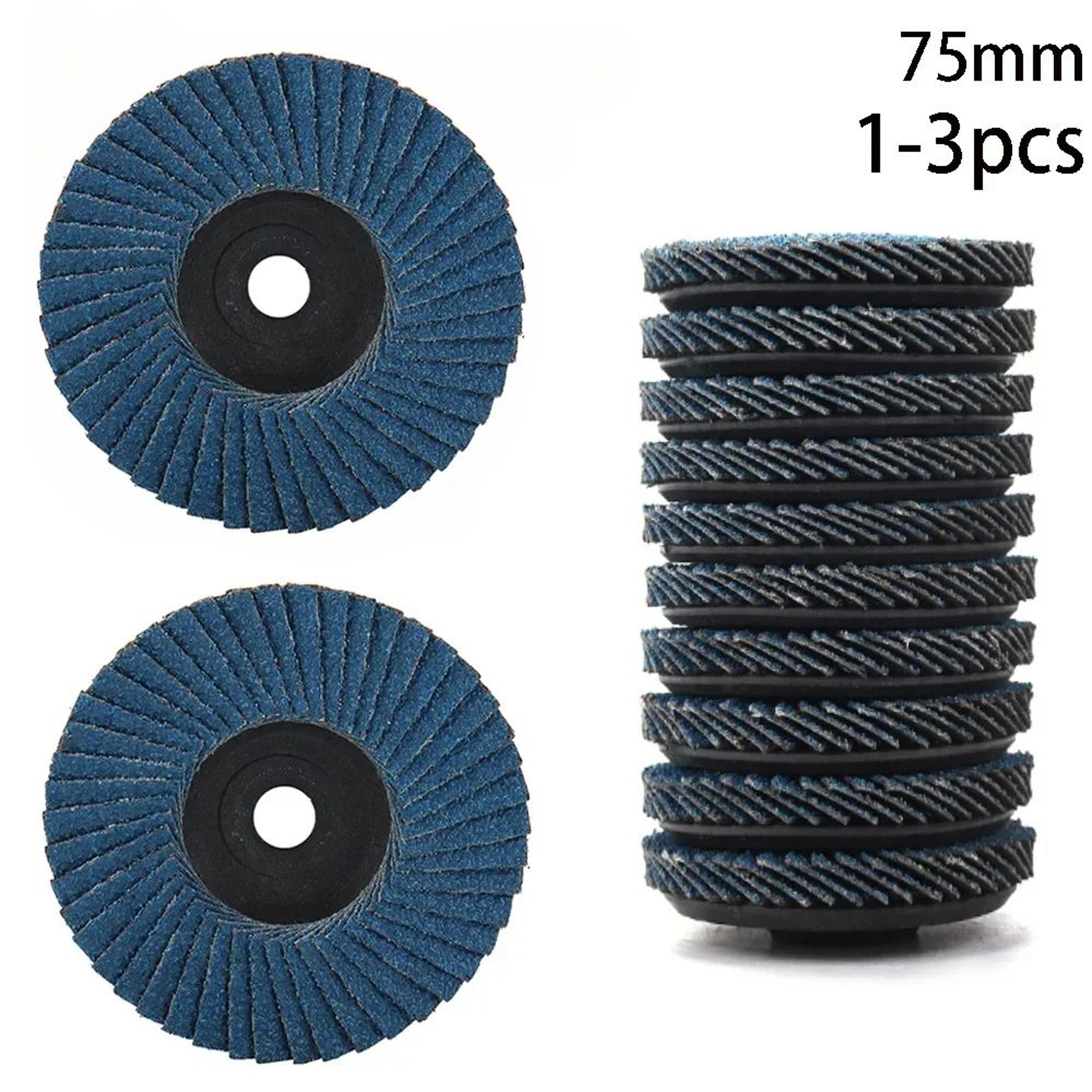 3 inch flat flap sanding discs for angle grinder, metal grinding and wood polishing, 1/3pcs