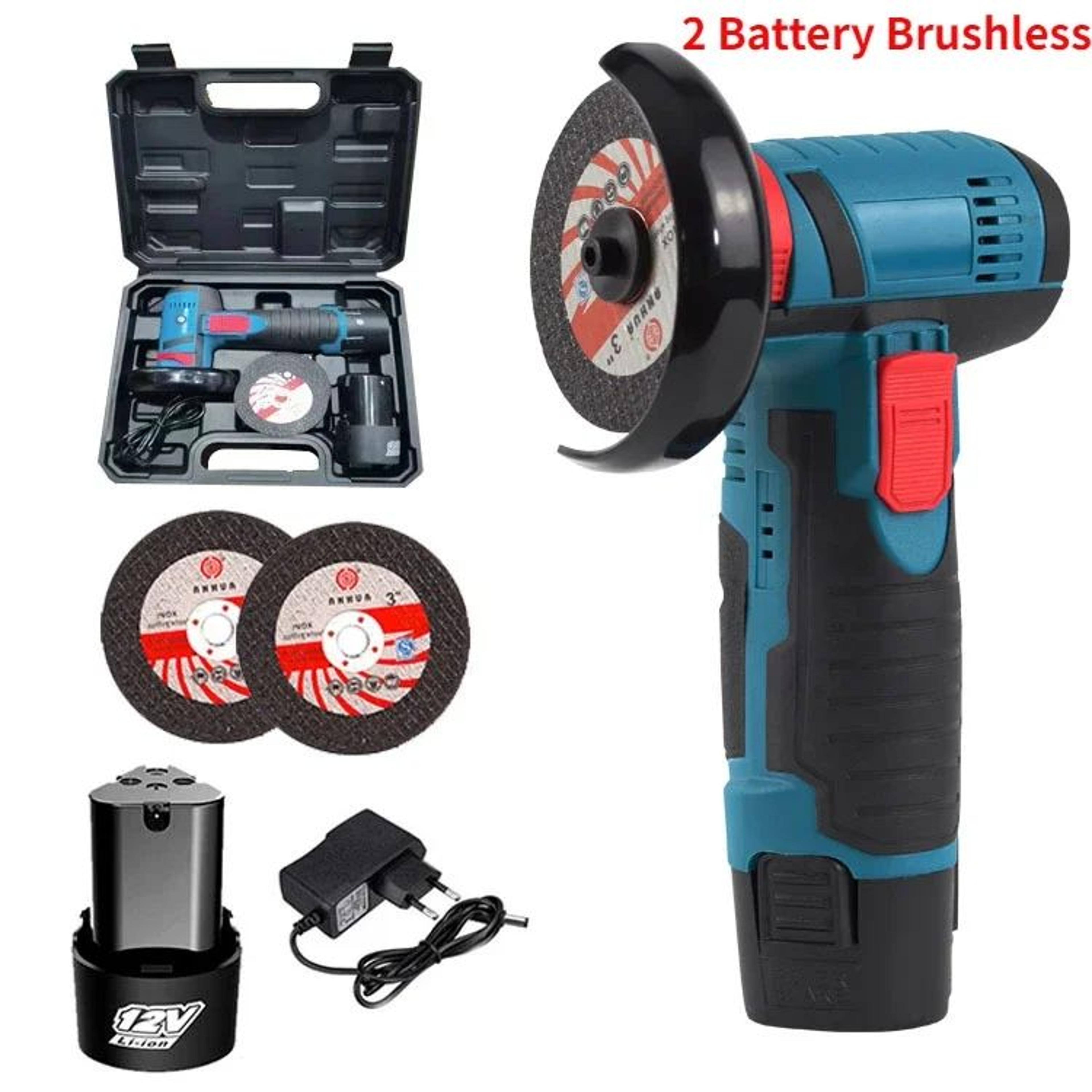 12V Mini Cordless Angle Grinder 19500 RPM HighSpeed Cutting And Polishing Tool 7