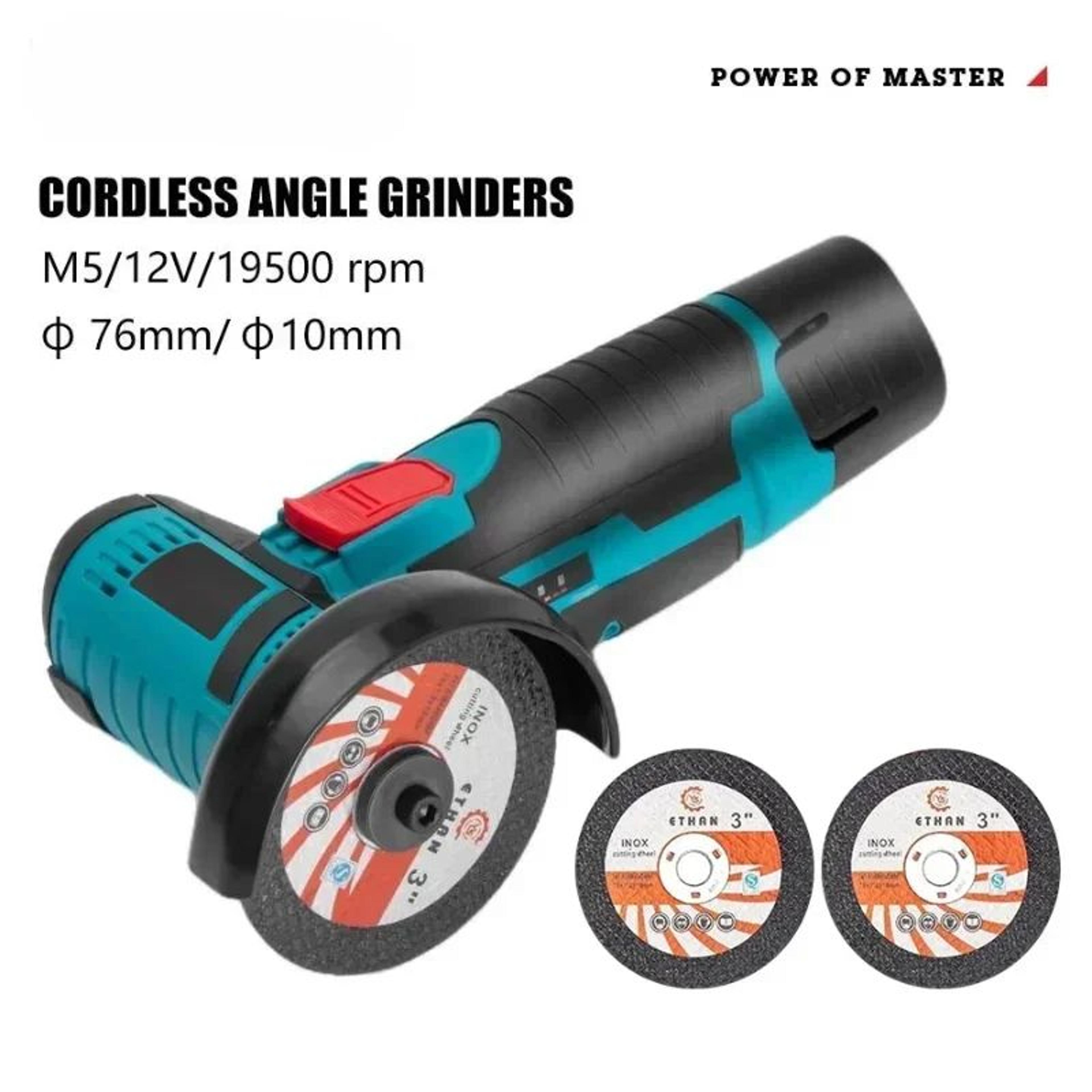 12V Mini Cordless Angle Grinder Rechargeable Cutting And Polishing Power Tool 5