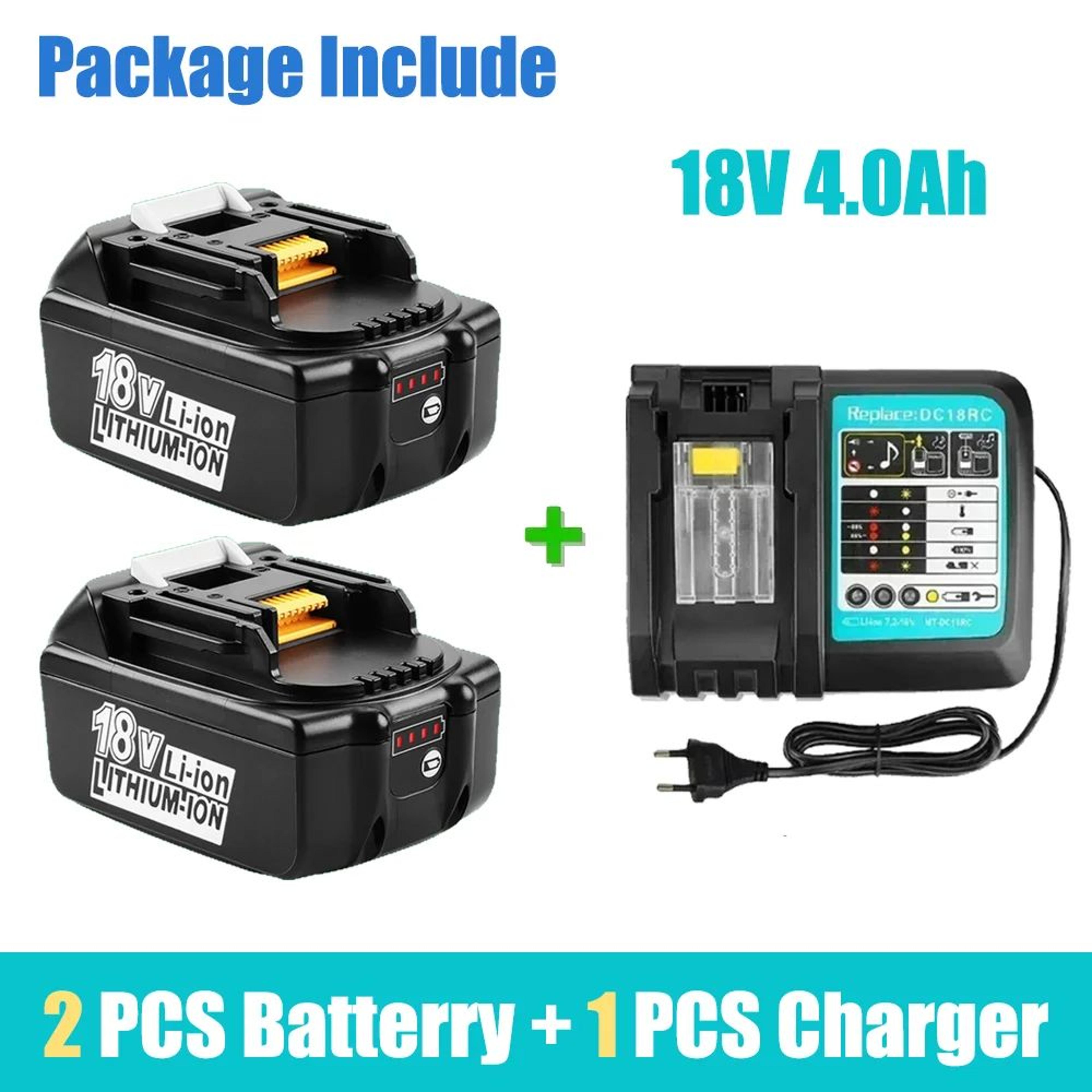 18V 40Ah Rechargeable LithiumIon Replacement Battery For Cordless Power Tools 10