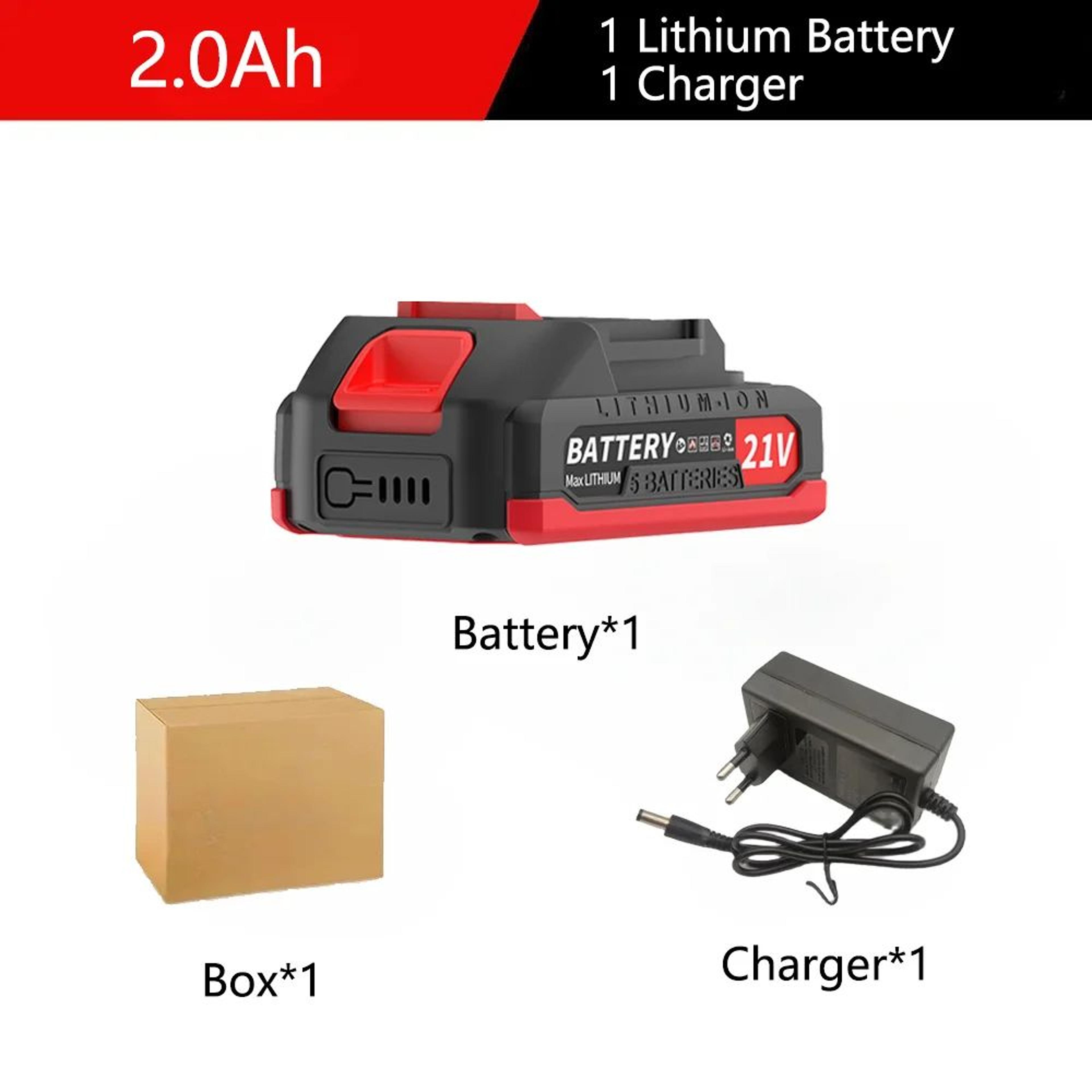 18V 21V Rechargeable Lithium Ion Power Tool Battery With LED Display 20Ah 40Ah 9