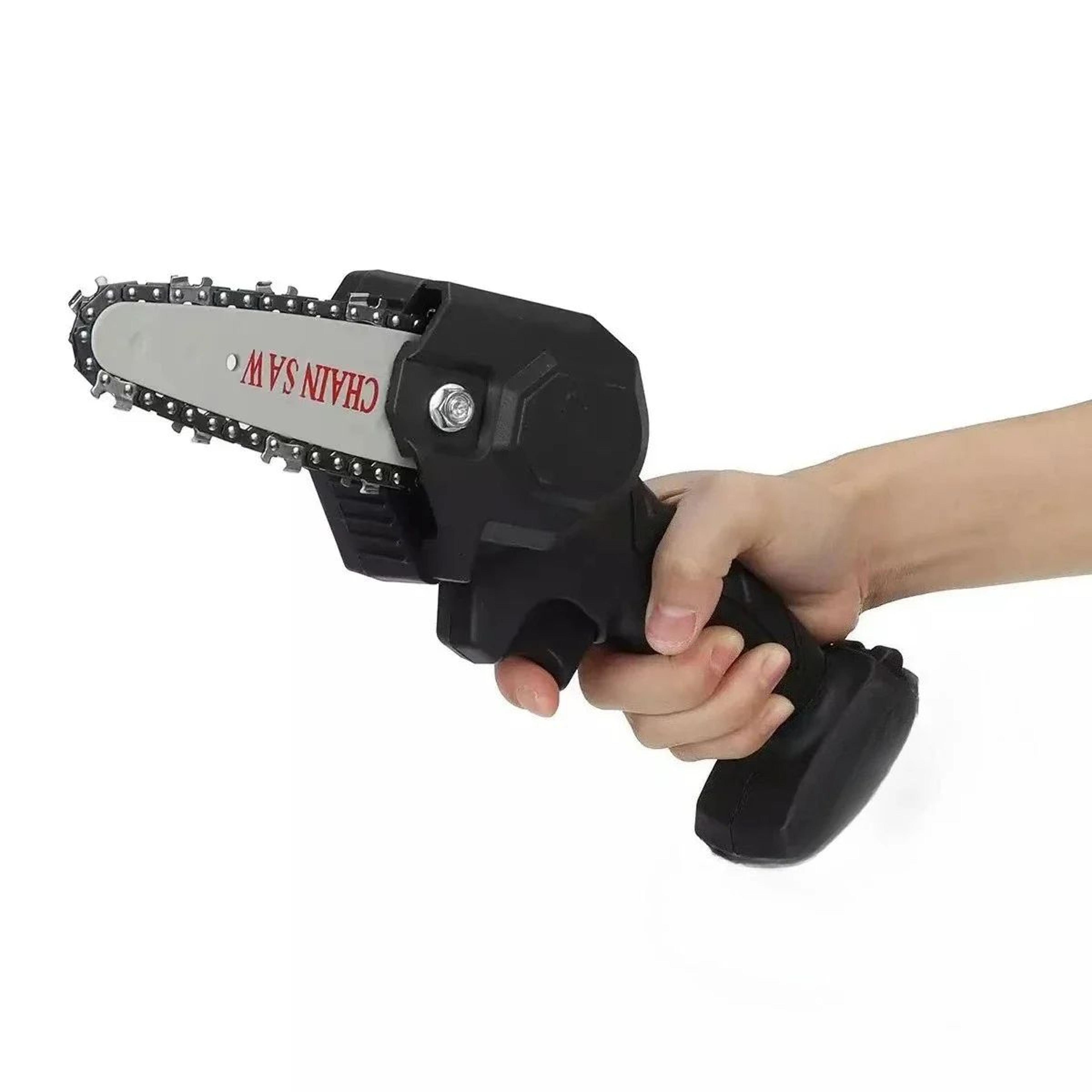 4Inch Cordless Mini Chainsaw Handheld Electric Saw For Garden Pruning And Wood Cutting 4