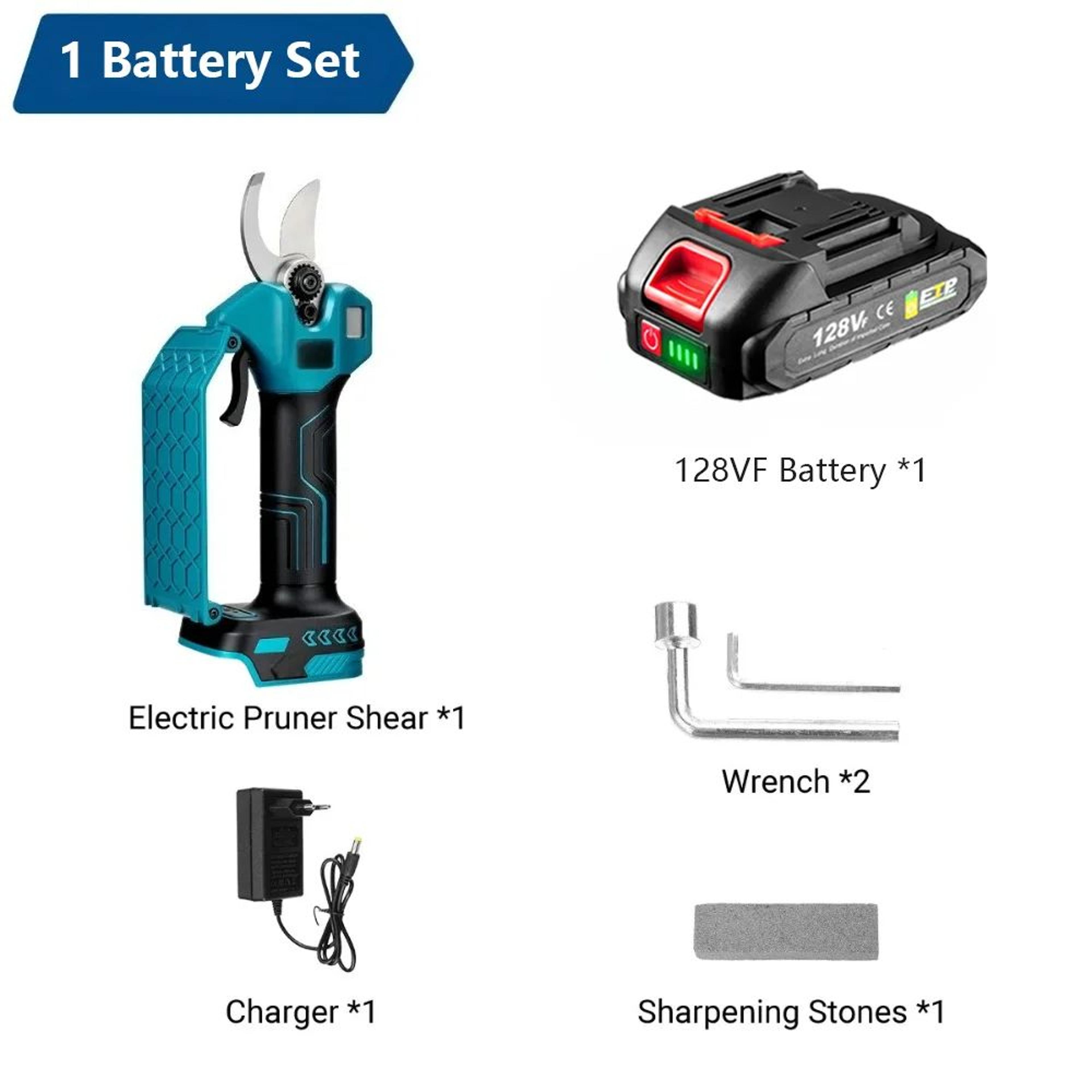 21V 30mm Brushless Cordless Electric Pruning Shears With Digital Battery Display 6