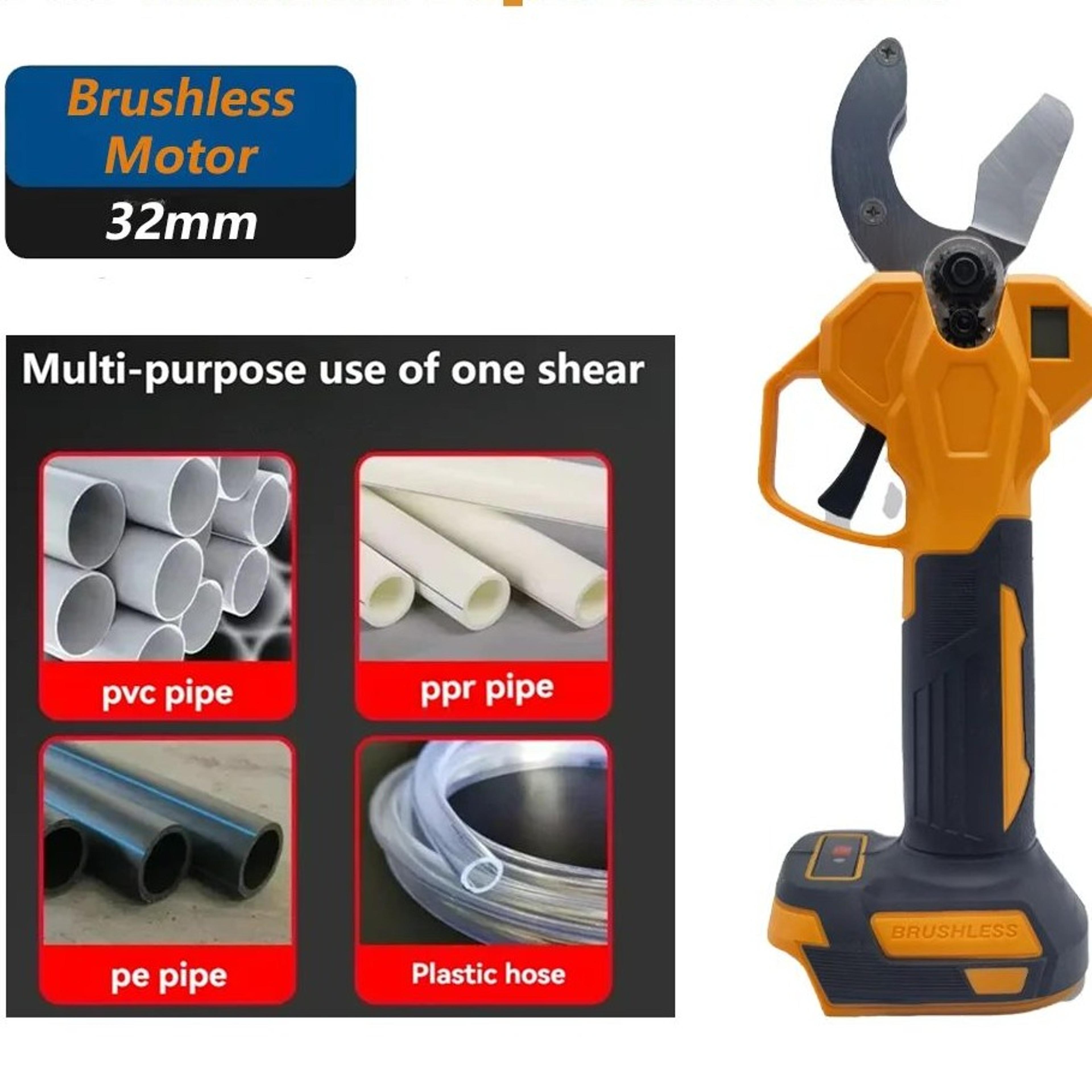32mm brushless cordless electric pipe cutter for pvc ppr plumbing