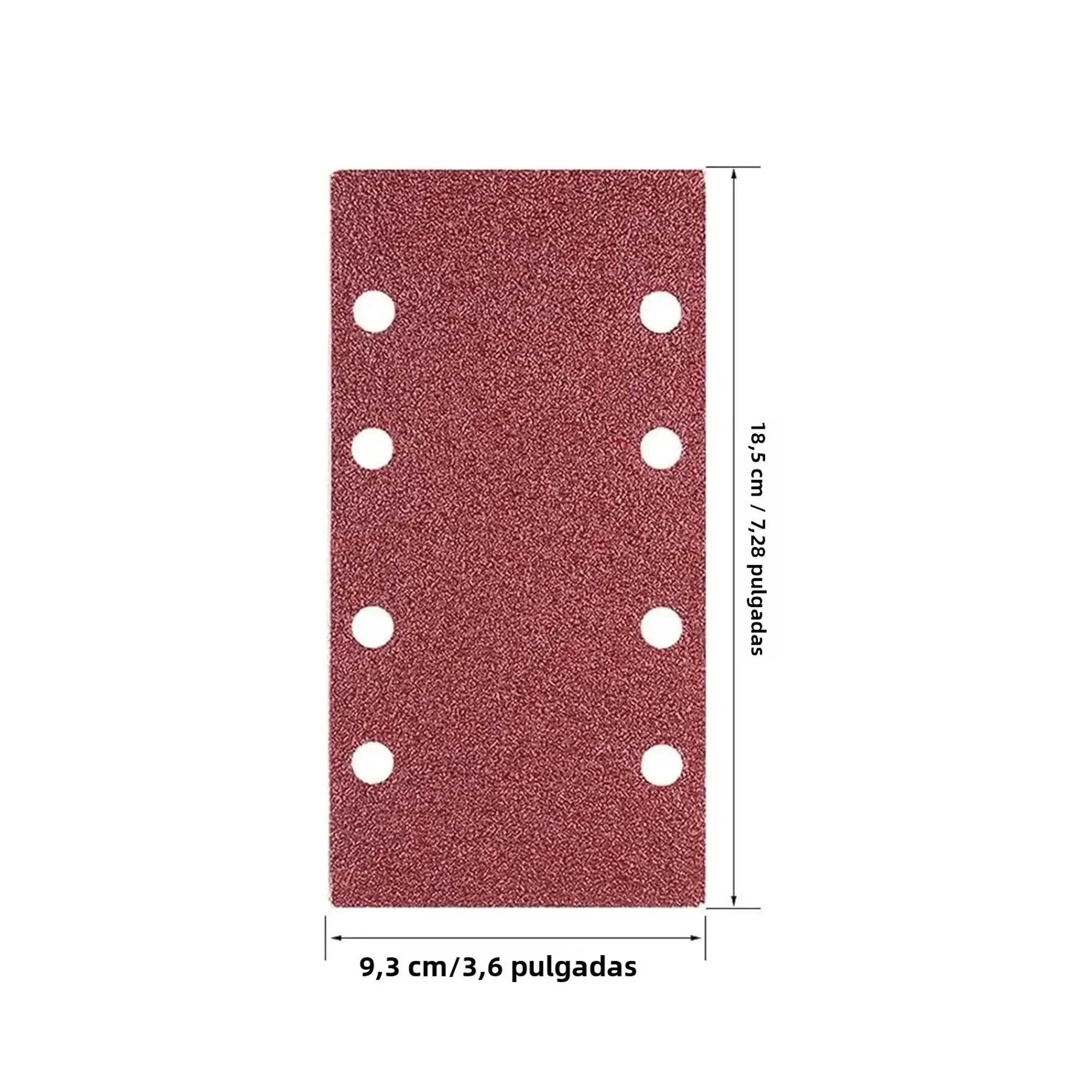 50100PCS Rectangular Sanding Sheets 366 X 728 Inch 8Hole Hook And Loop Sandpaper 40400 Grit 2