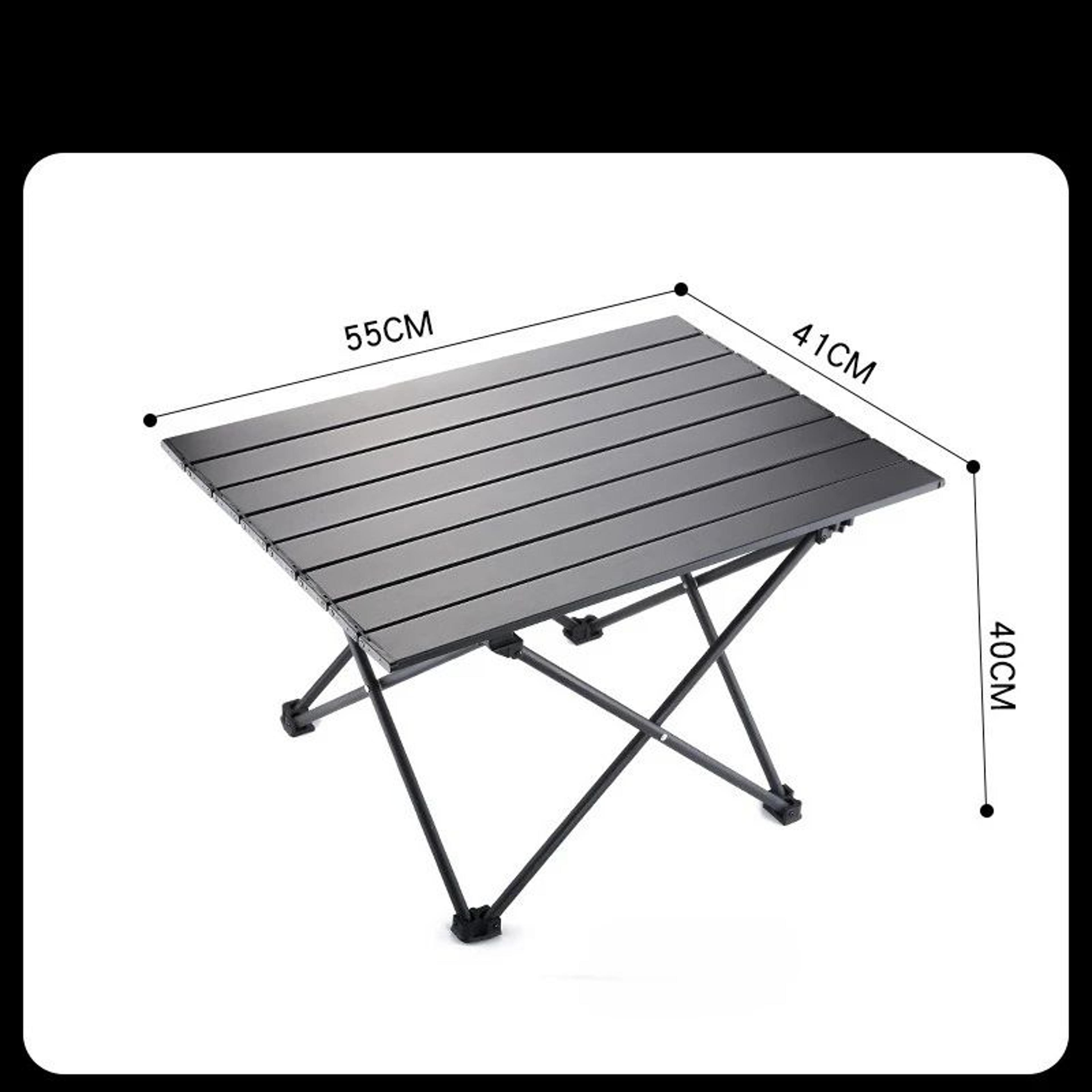 Portable Folding Aluminum Camping Table For Outdoor Picnics BBQ And Travel 2
