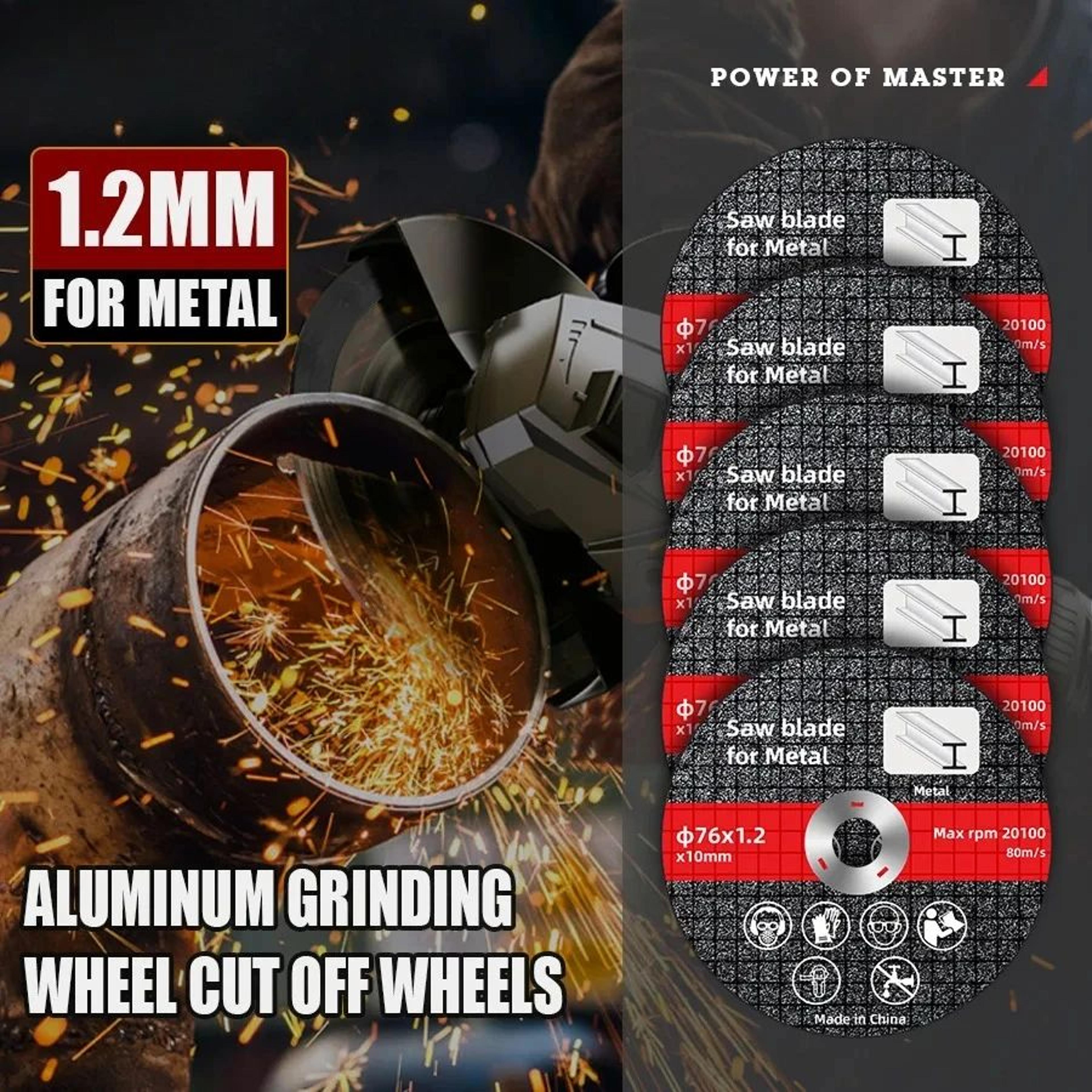 3 Inch Metal Cutting Discs With 10mm Bore For Angle Grinders 10PCS Or 20PCS 2