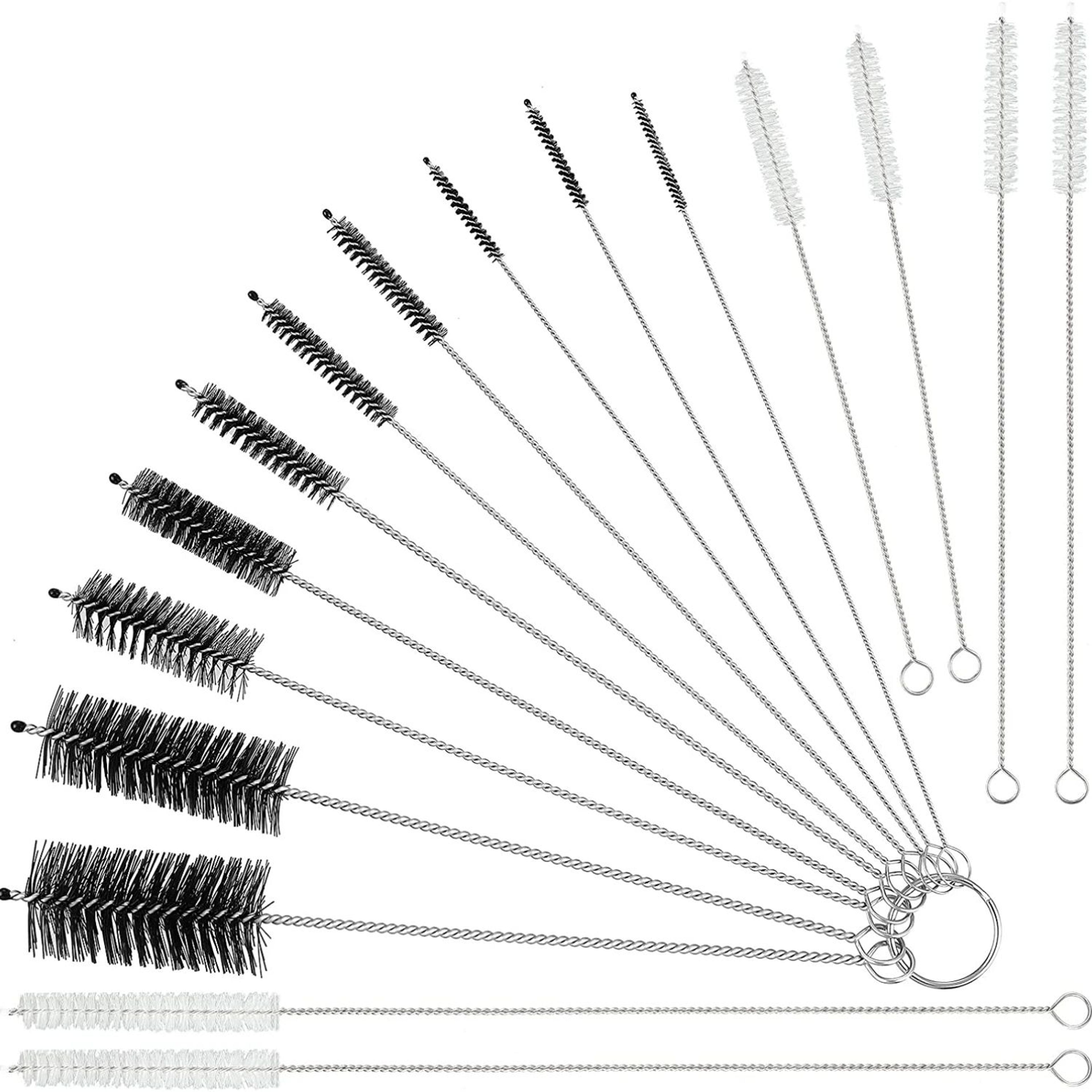 MultiPurpose Nylon Cleaning Brush Set For Straws Spray Guns And Precision Tools 0