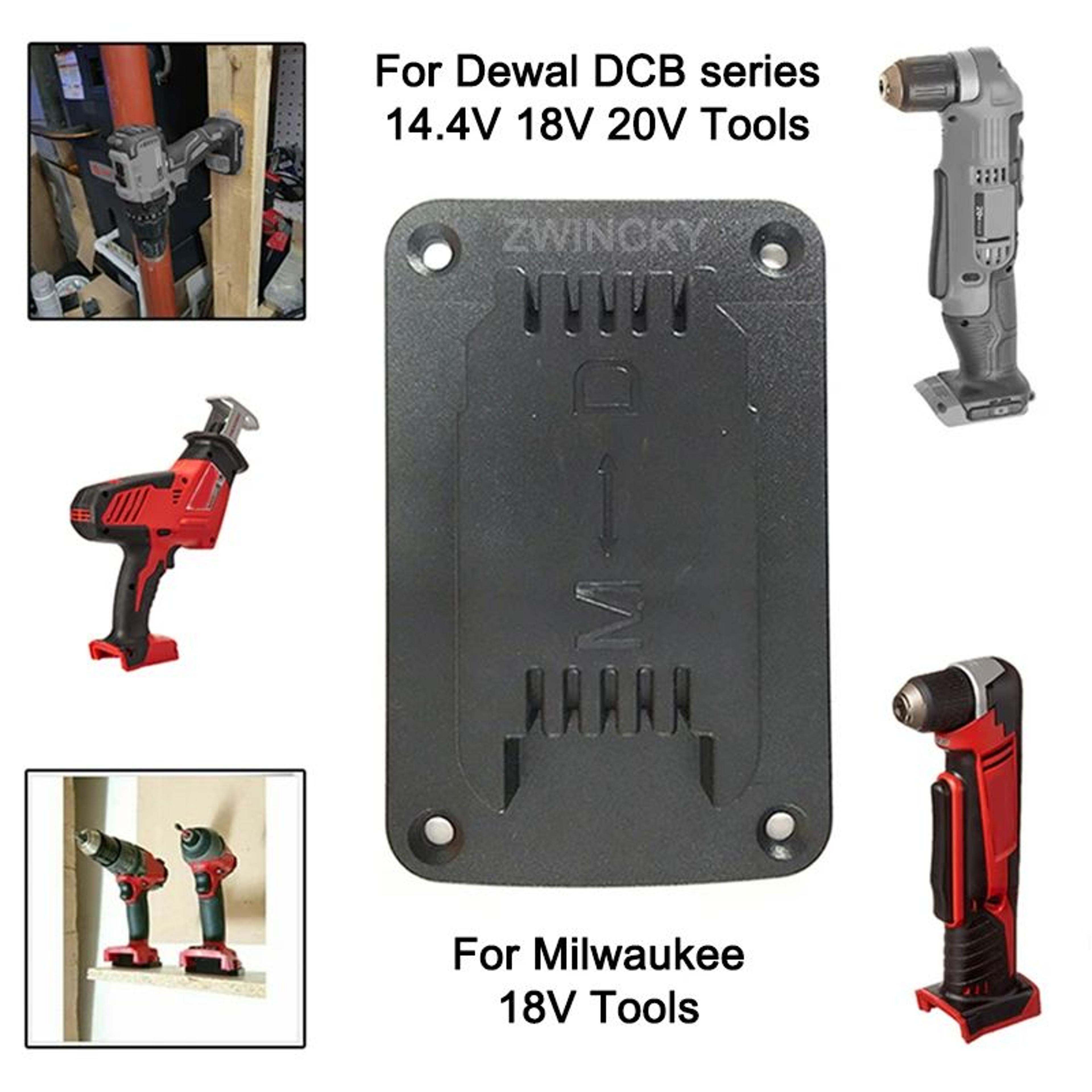 Wall Mount Cordless Power Tool Holder Storage Rack For 144V 18V 20V Tools 4