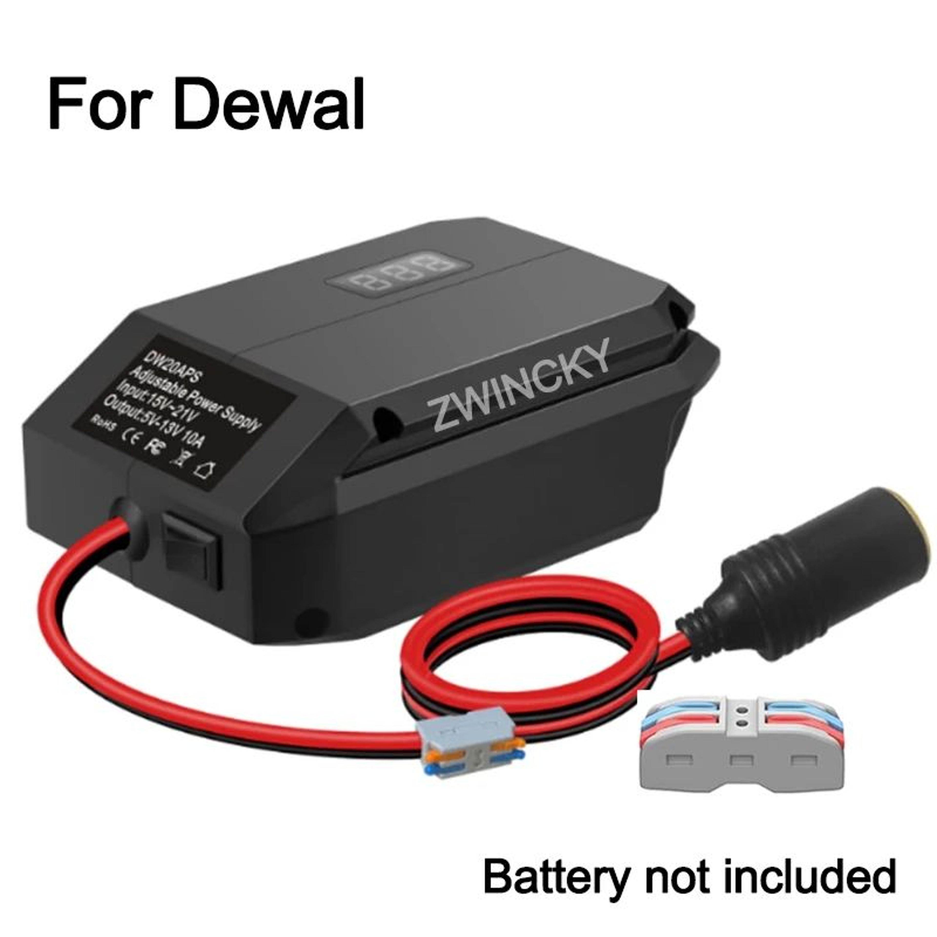 18V To 12V Step Down Battery Converter Adapter With Cigarette Lighter Socket For Power Tools 8