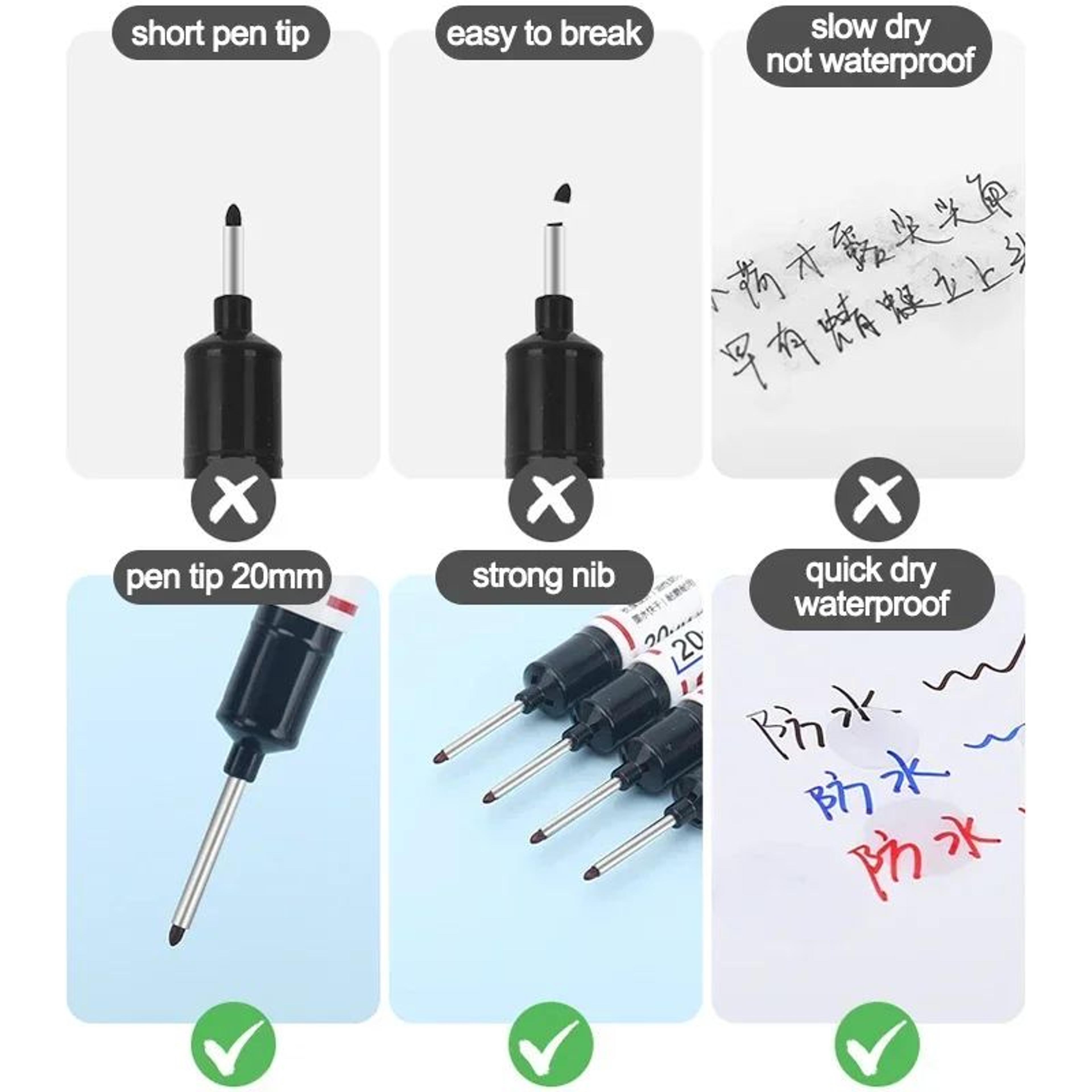 Deep Hole Marker Pens For Woodworking And DIY Projects 45PCS Set 3