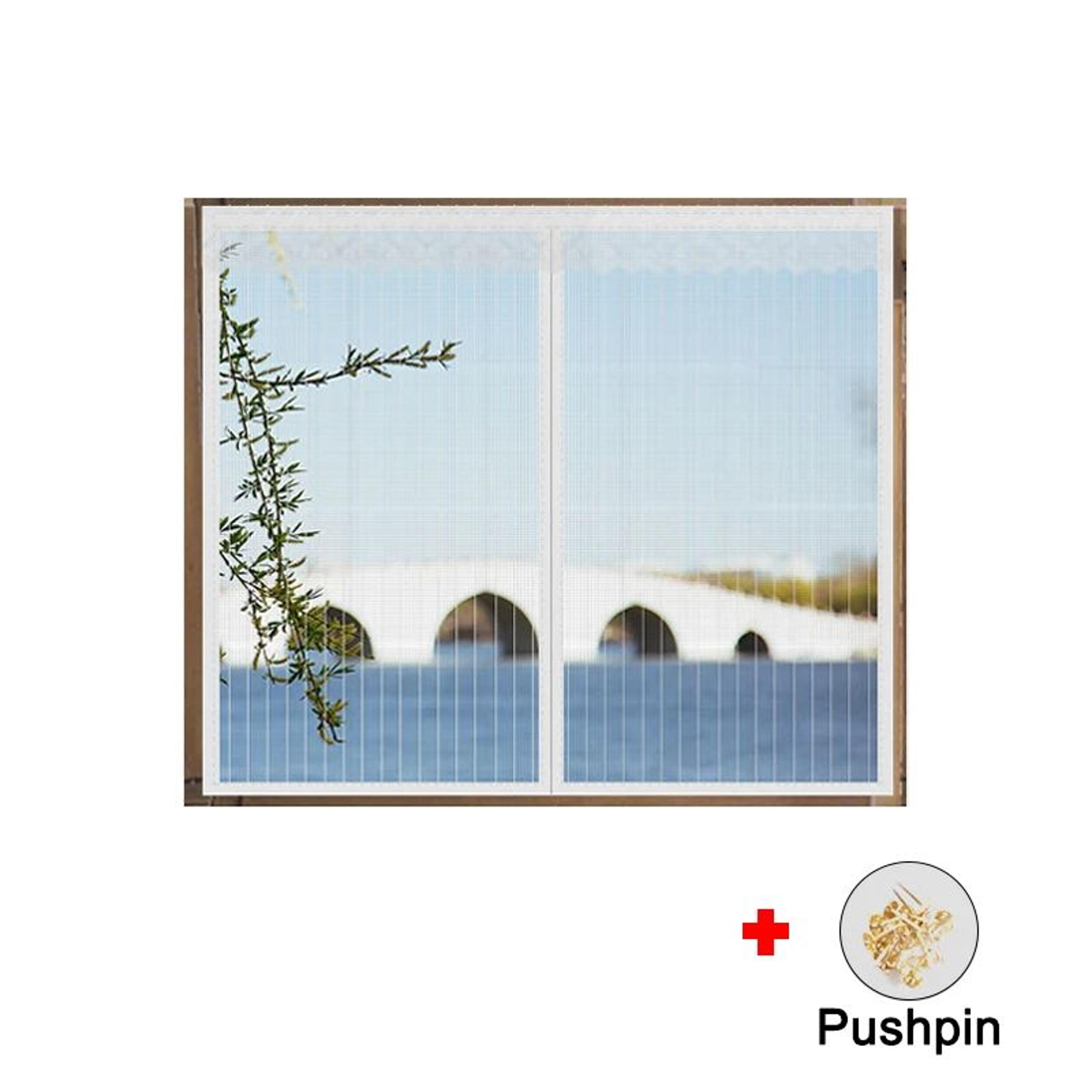 SelfClosing Magnetic Window Screen Curtain For Mosquito And Insect Protection 3