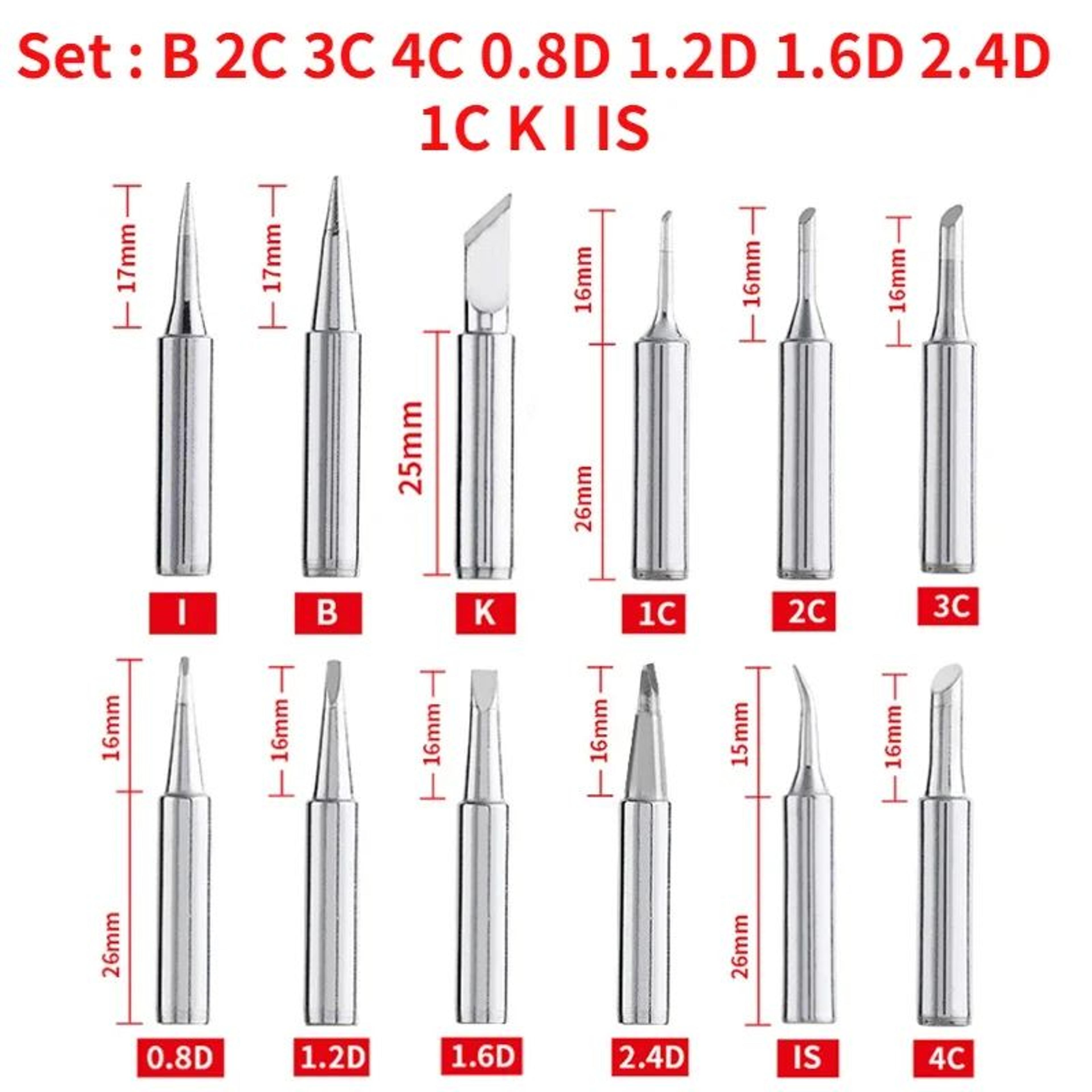 900MT LeadFree Soldering Iron Replacement Tips Set 5PCS12PCS For Precision Repairs 7