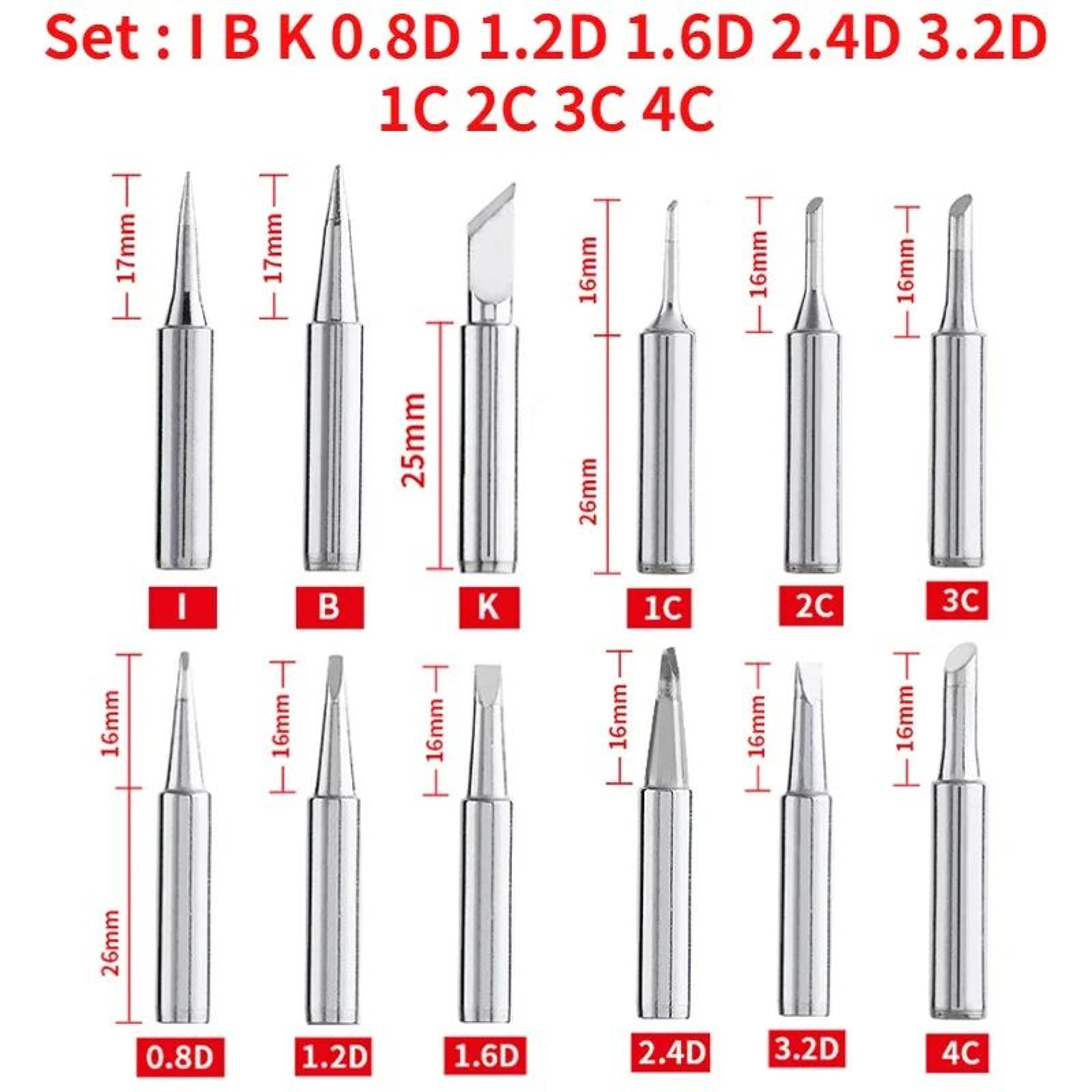 900MT LeadFree Soldering Iron Replacement Tips Set 5PCS12PCS For Precision Repairs 8