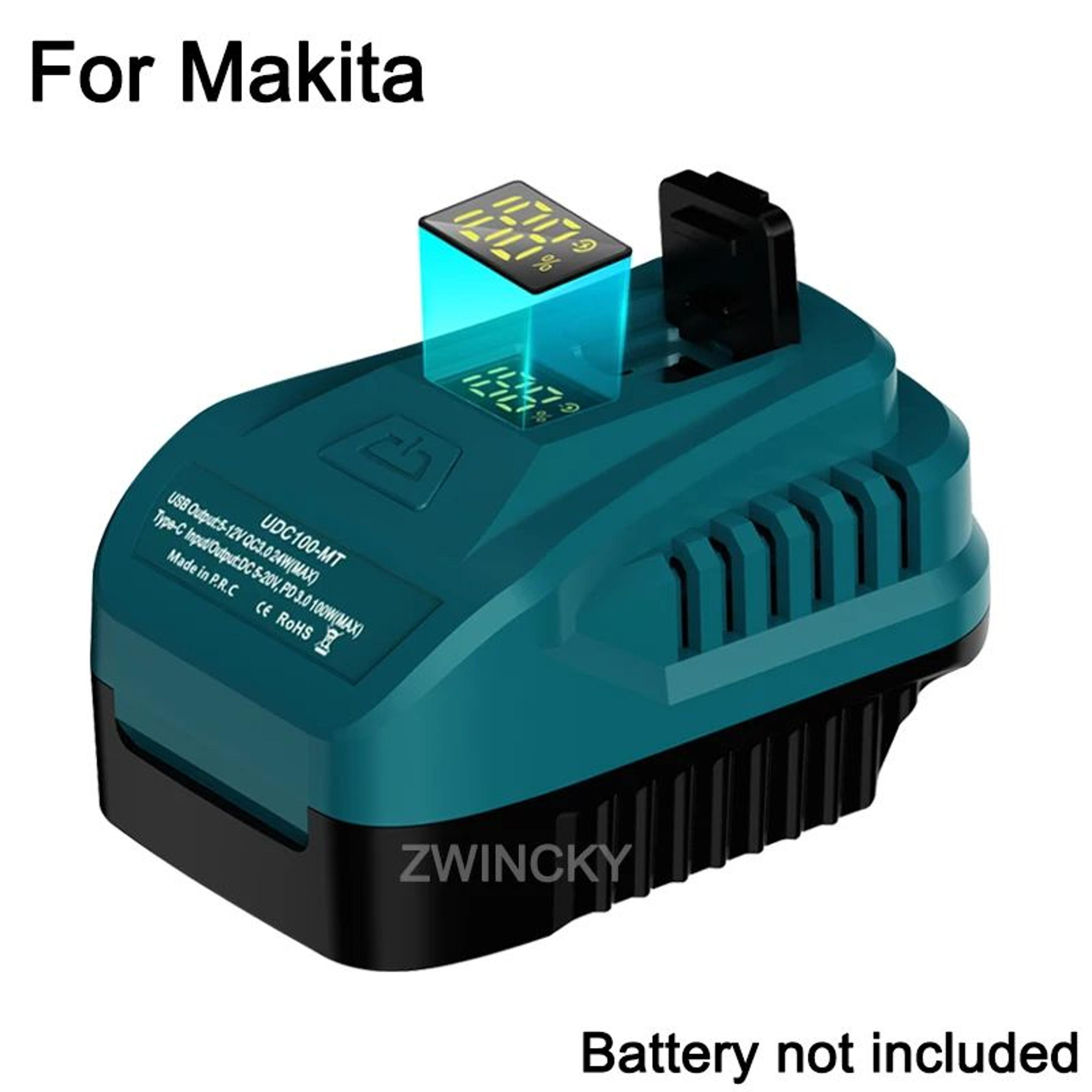 100W Bidirectional USBC Battery Charging Adapter For Power Tools 6