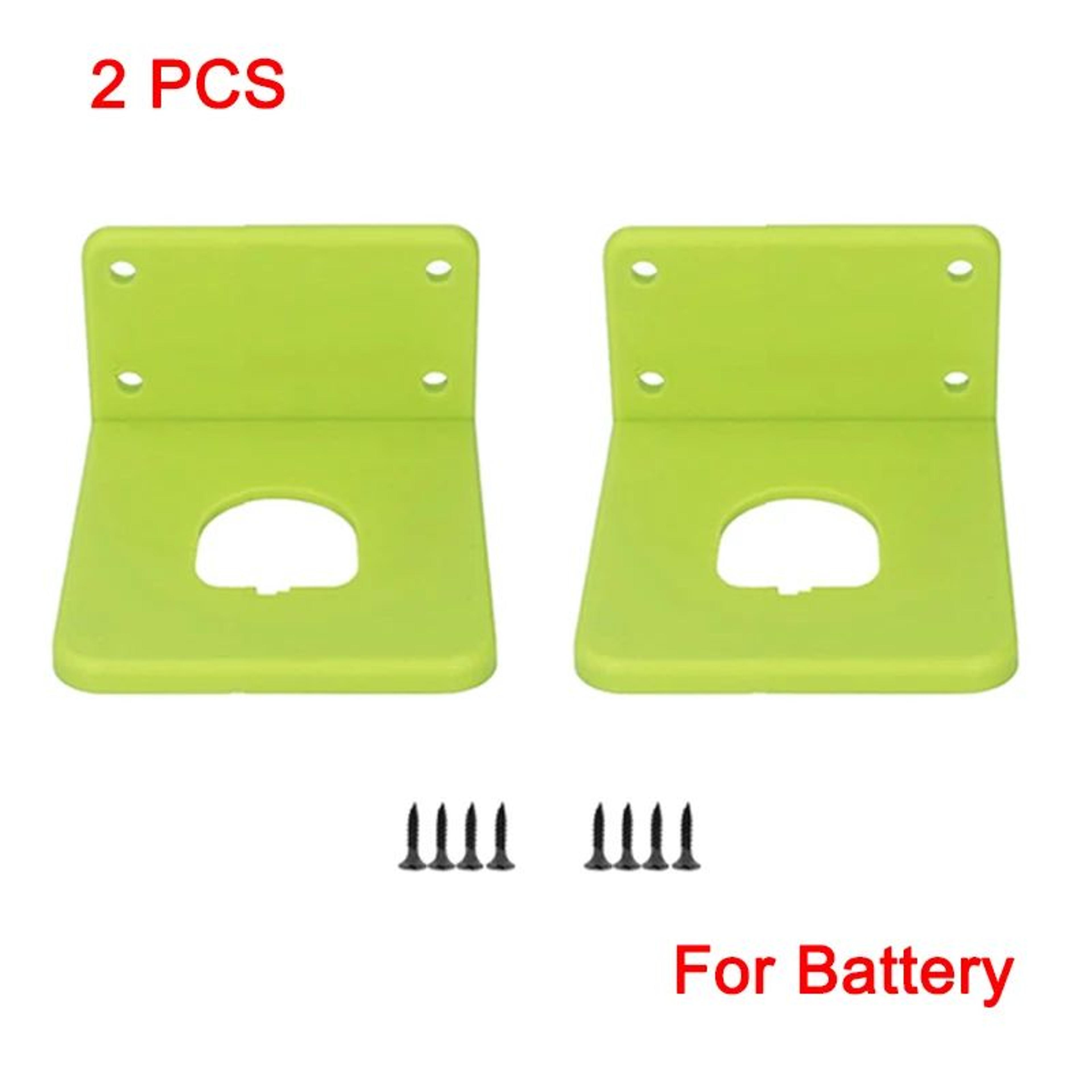 2PCS 18V Battery Wall Mount Holders For Organized Power Tool Storage 10