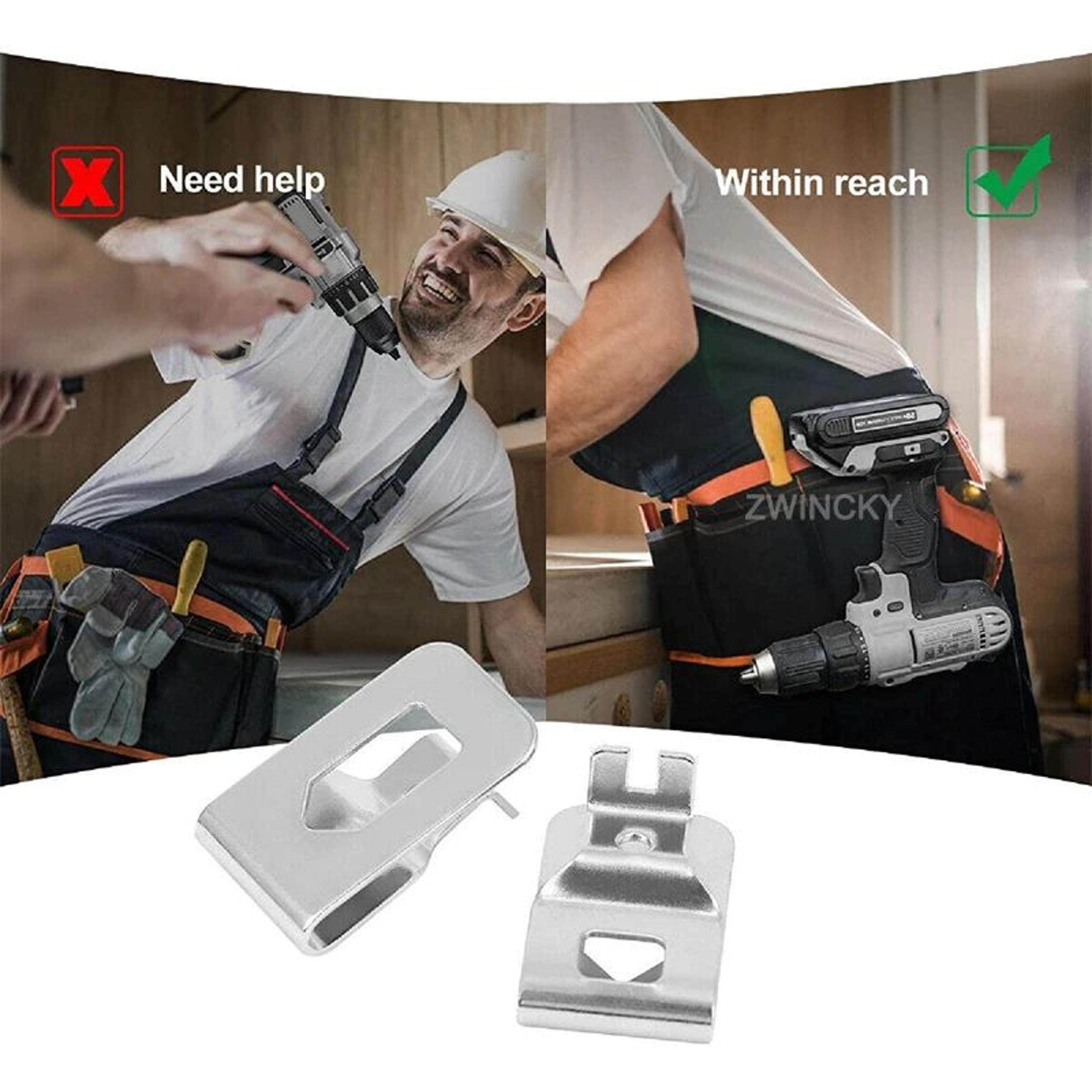 Universal Cordless Drill Belt Clip Hook For HandsFree Tool Carrying 3